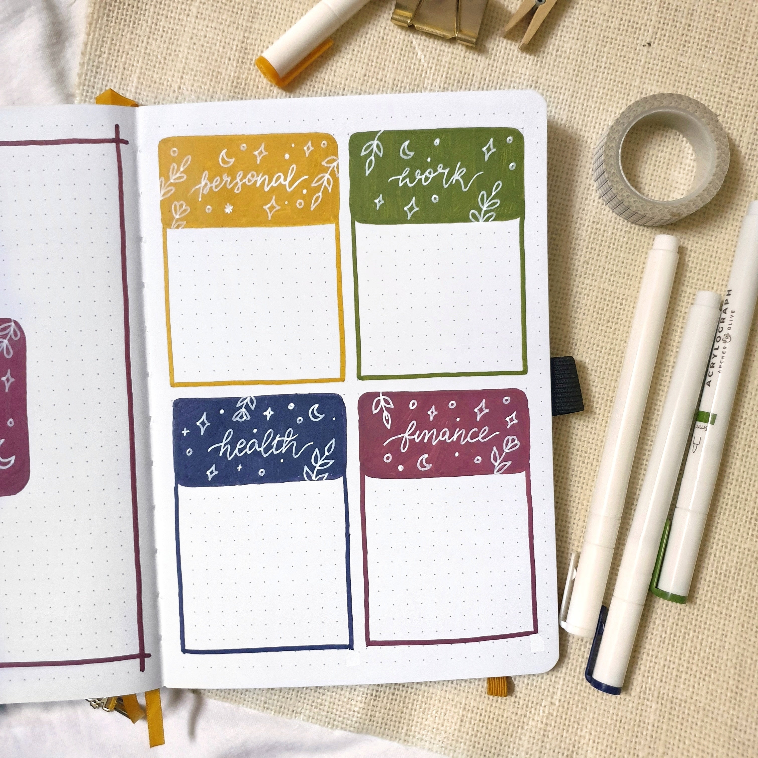 Goal Planning Bullet Journal