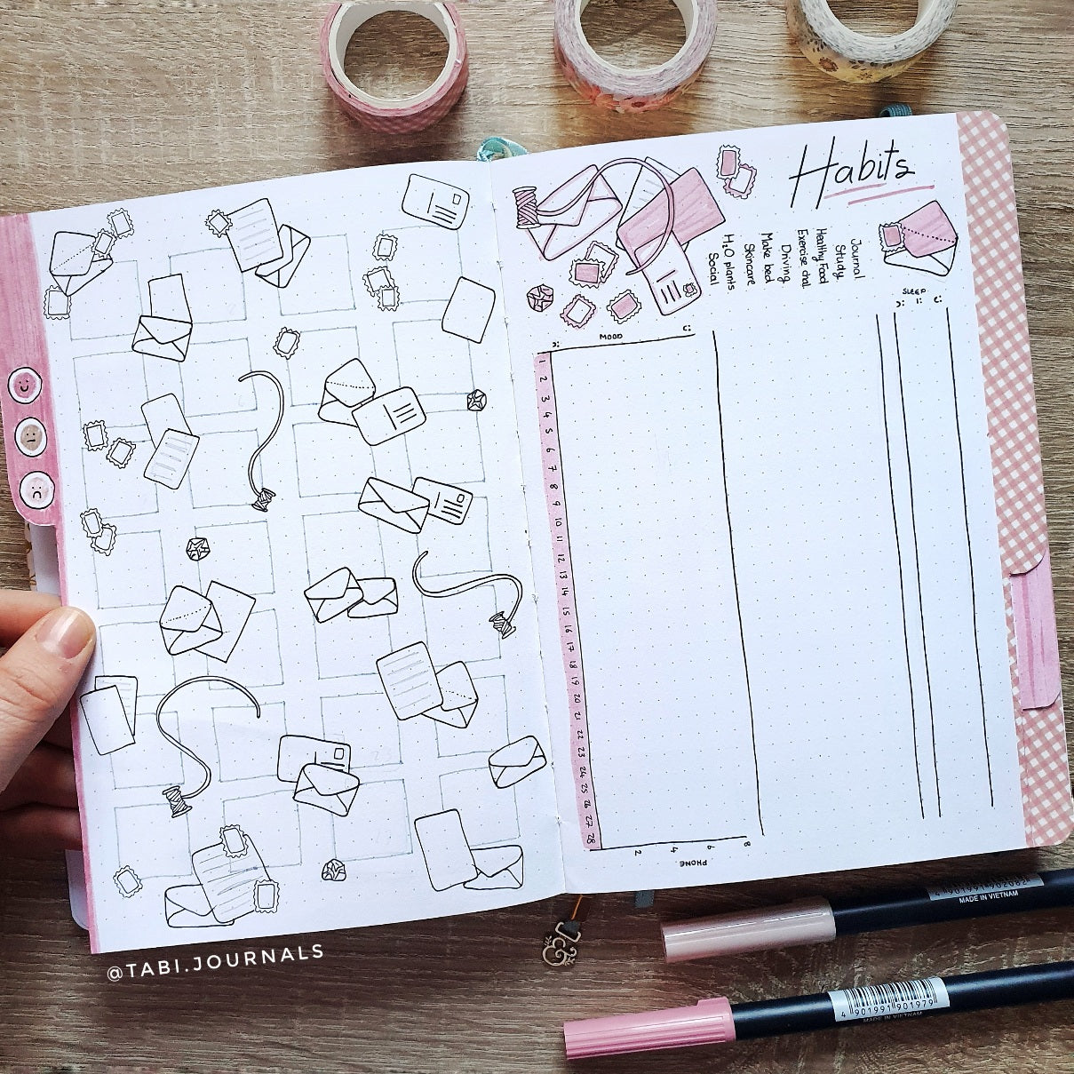 Daily Habit Tracker Journal Interior Graphic by LunArt · Creative