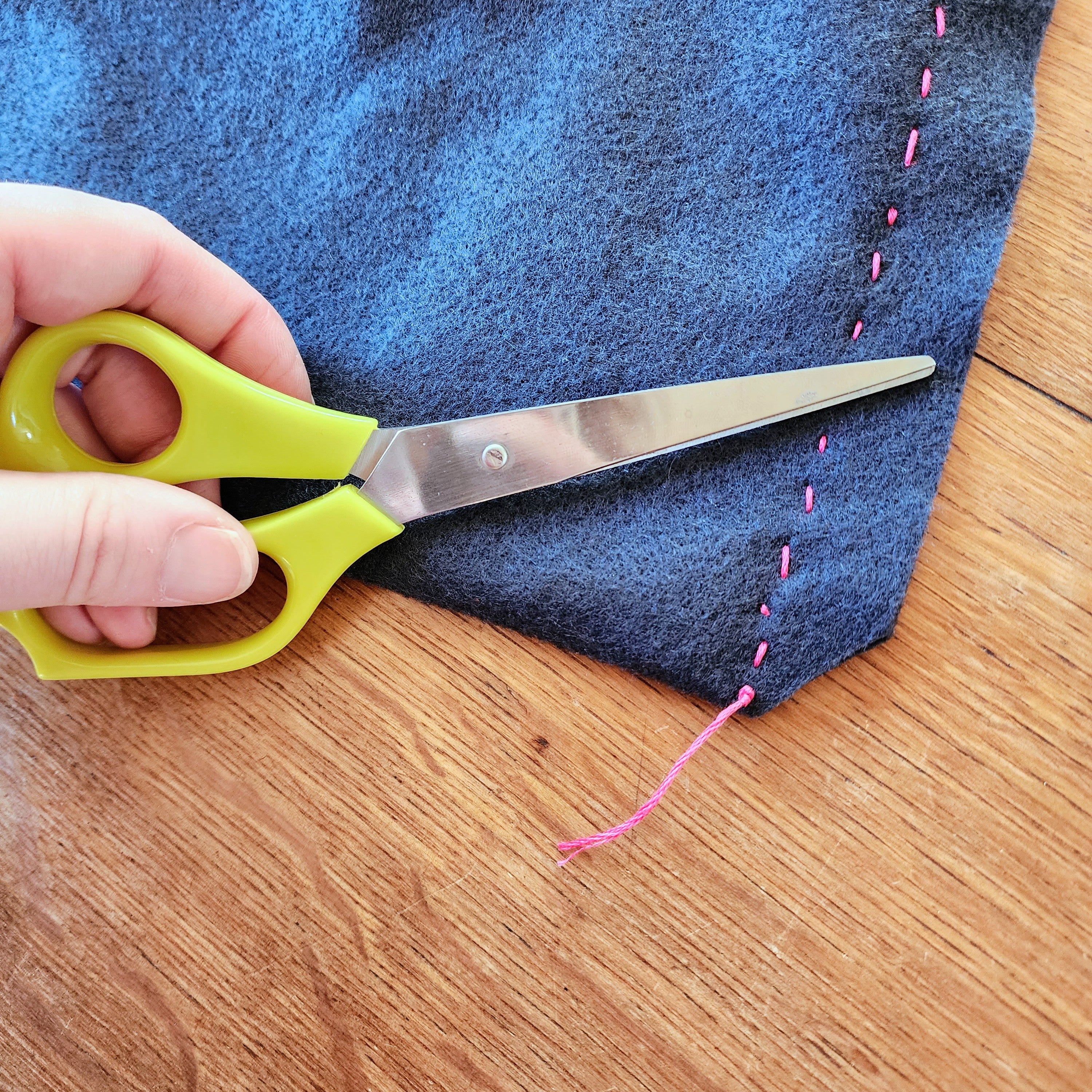 Trimming the corners on a custom, DIY, journal sleeve