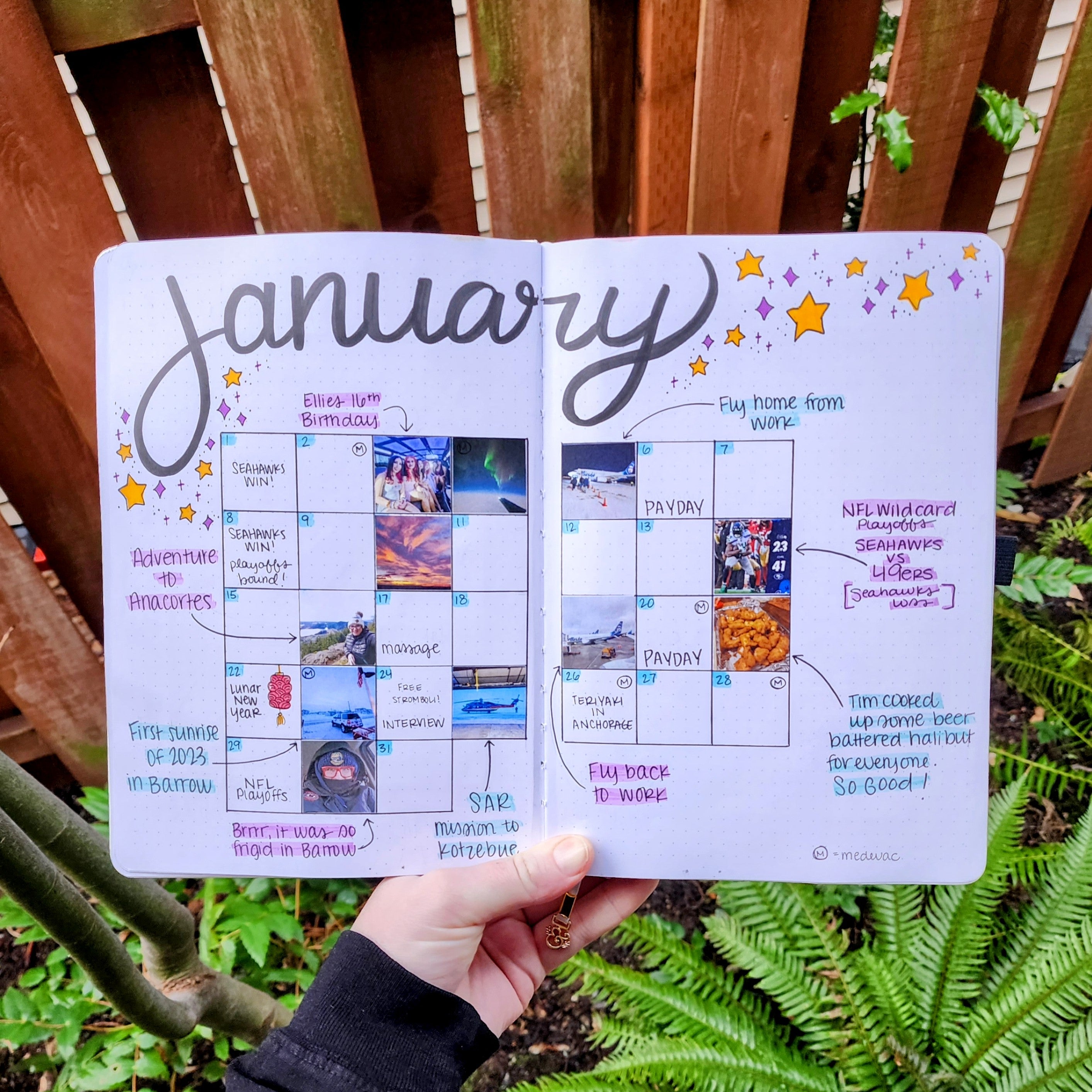 Calendar Bullet Journal Spread