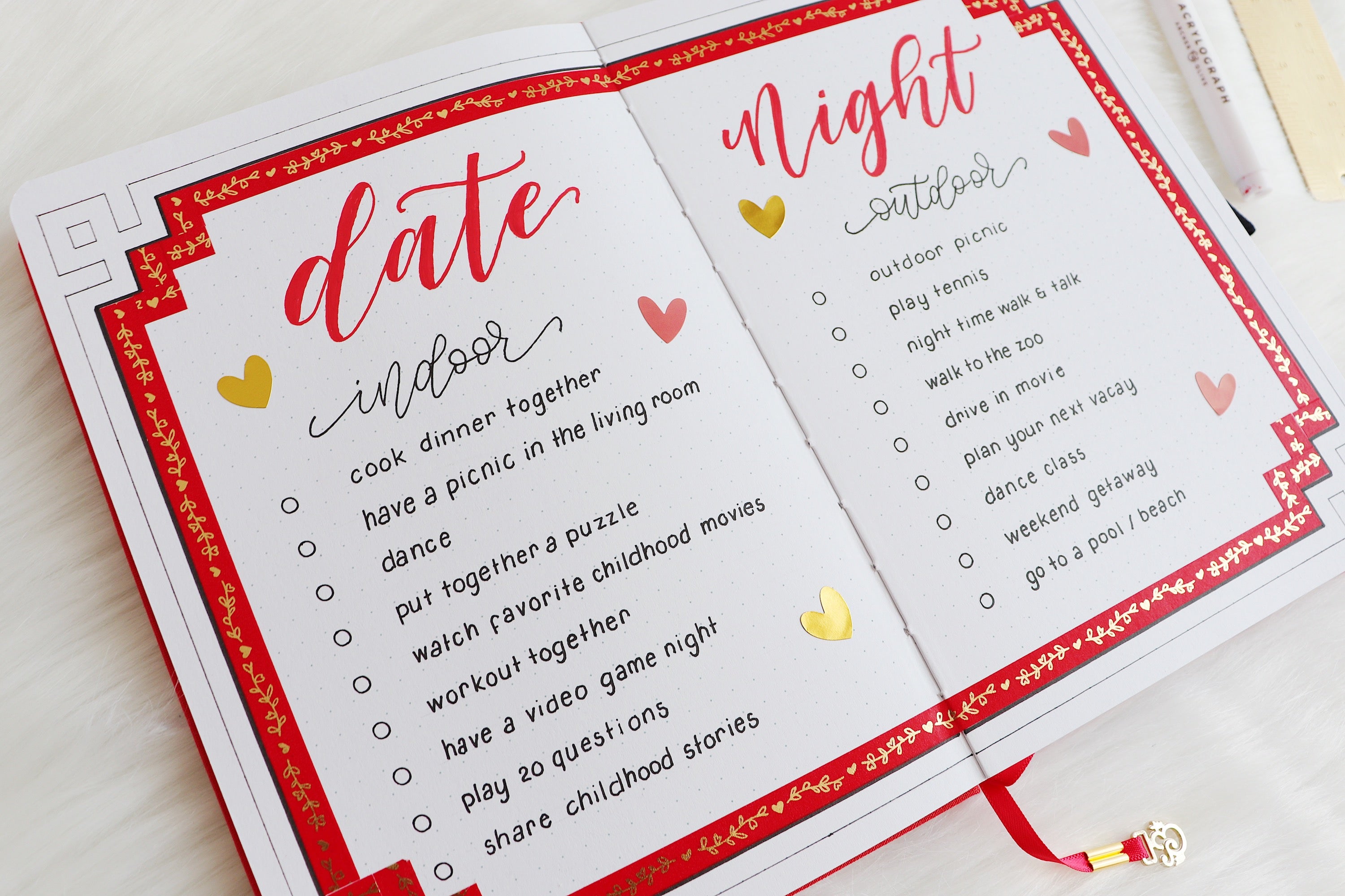 date night ideas spread