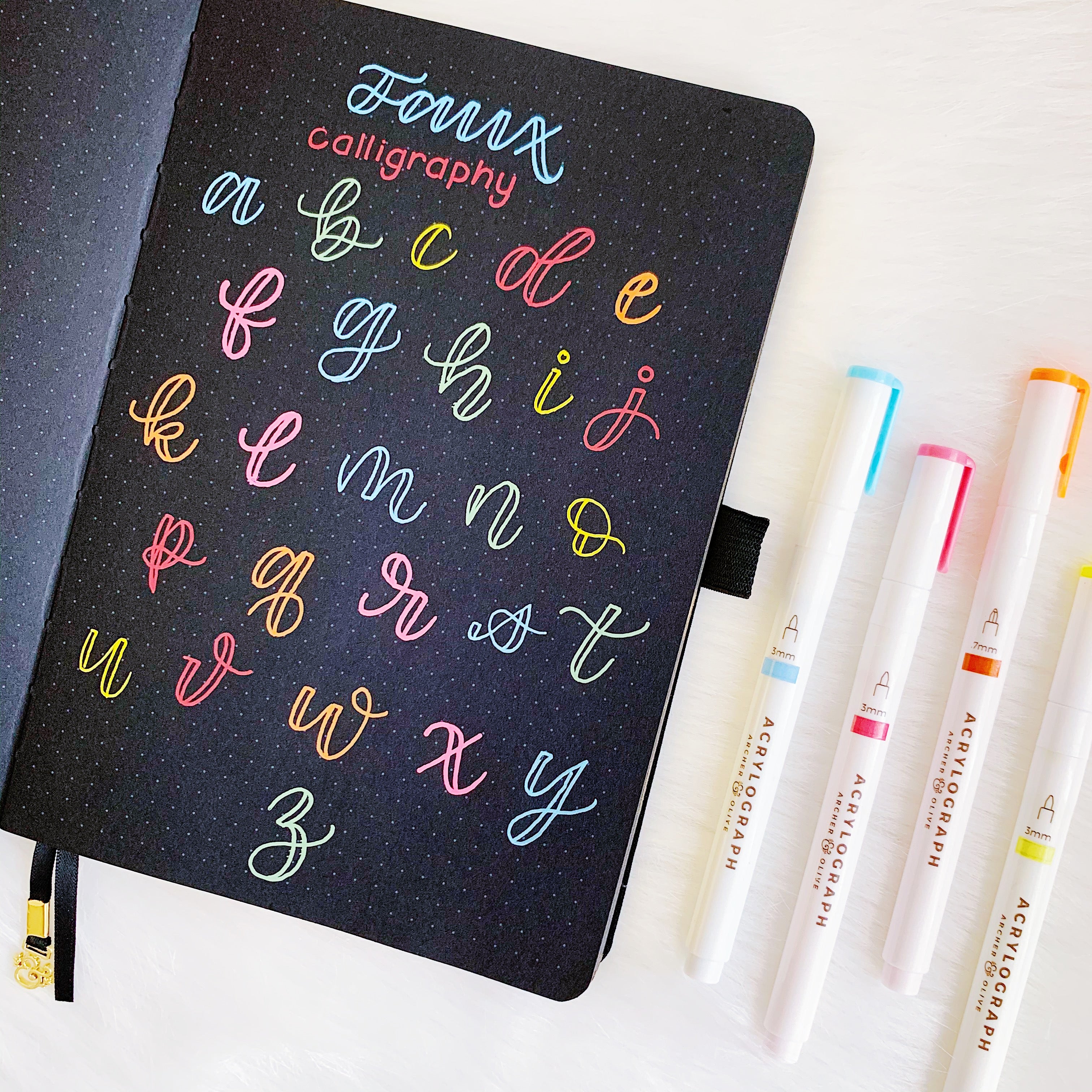 How to Practice Faux Calligraphy + FREE PRINTABLE