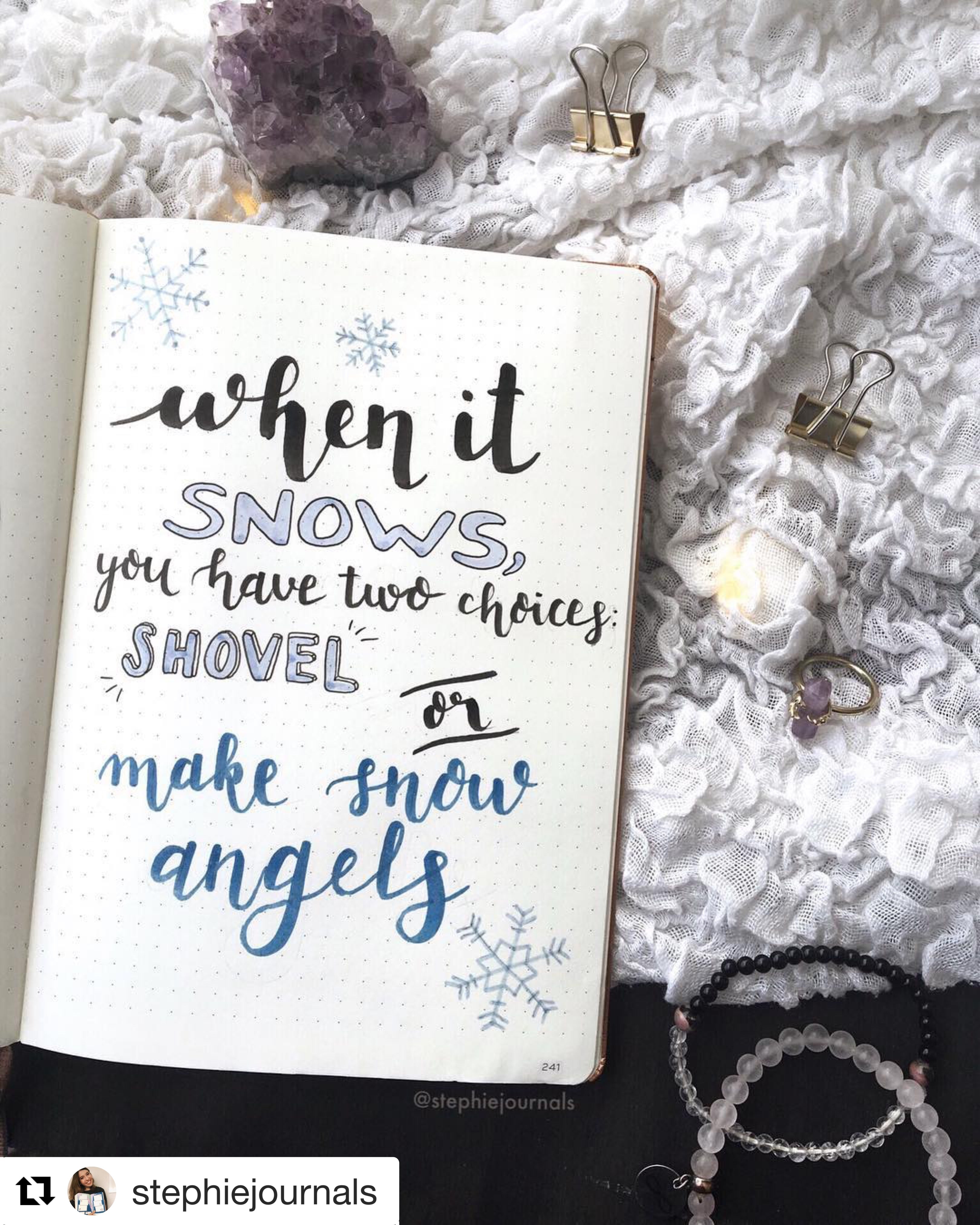 Celebrate Winter Solstice In Your Bullet Journal | Archer and Olive