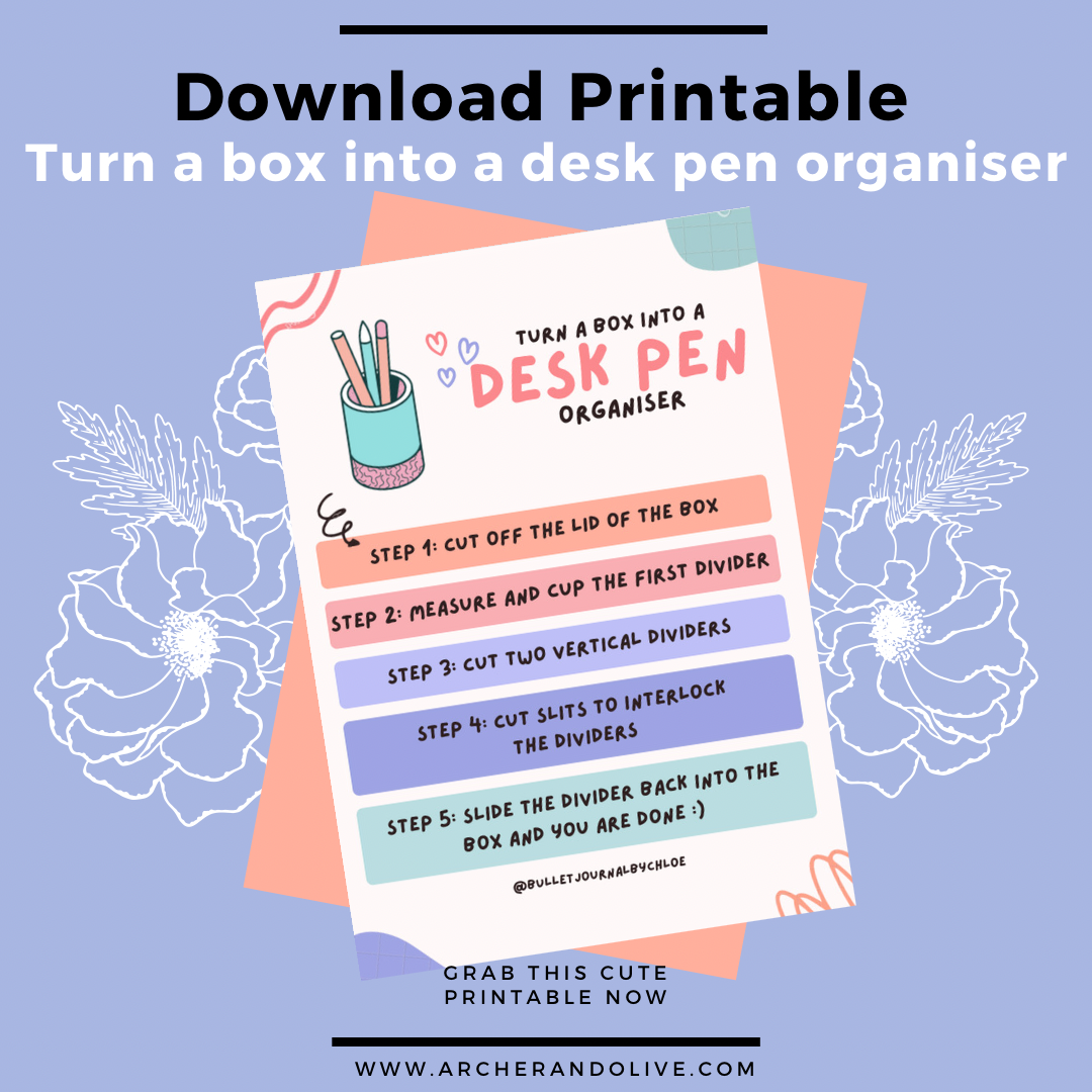 desk organiser upcycling guide