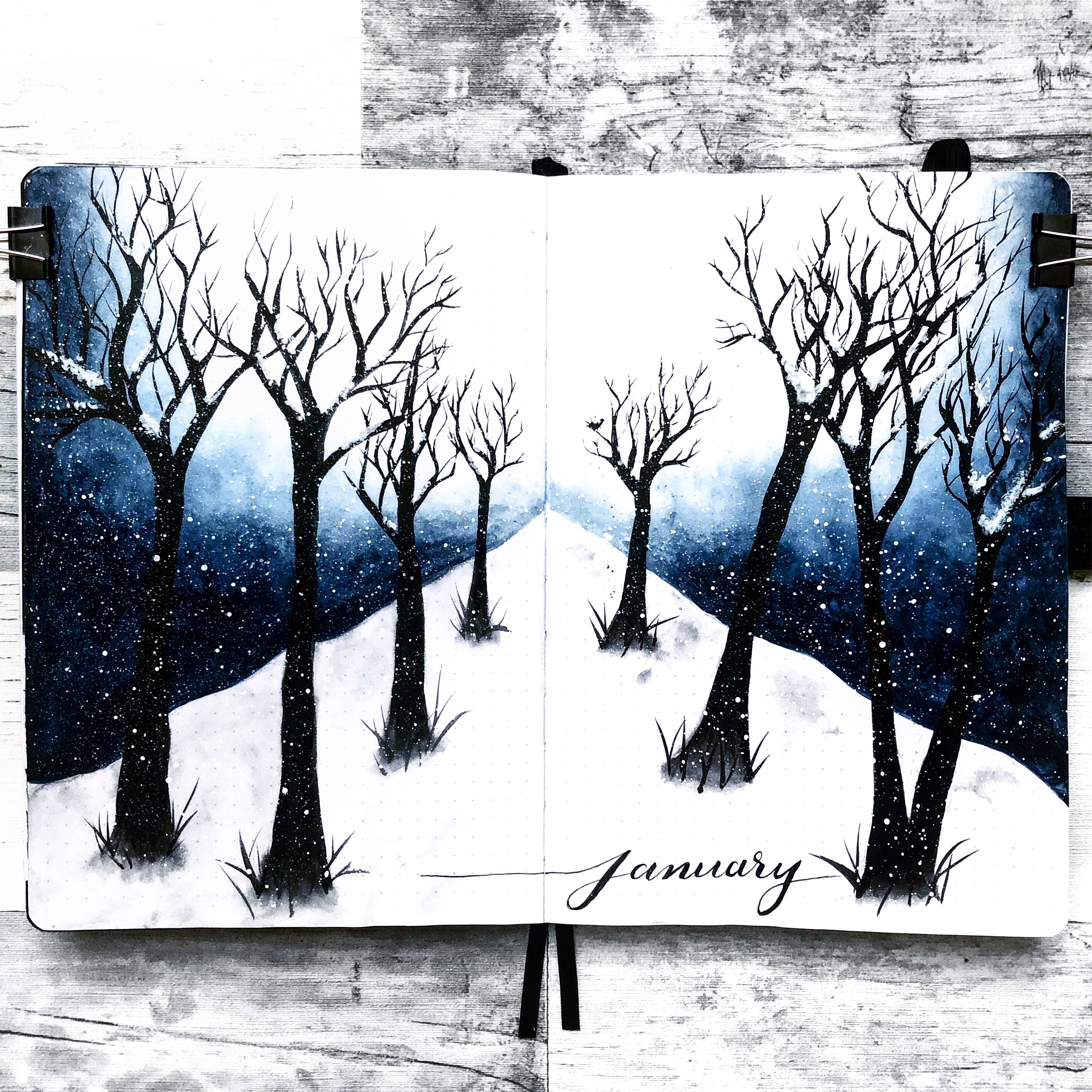 Snowy painting