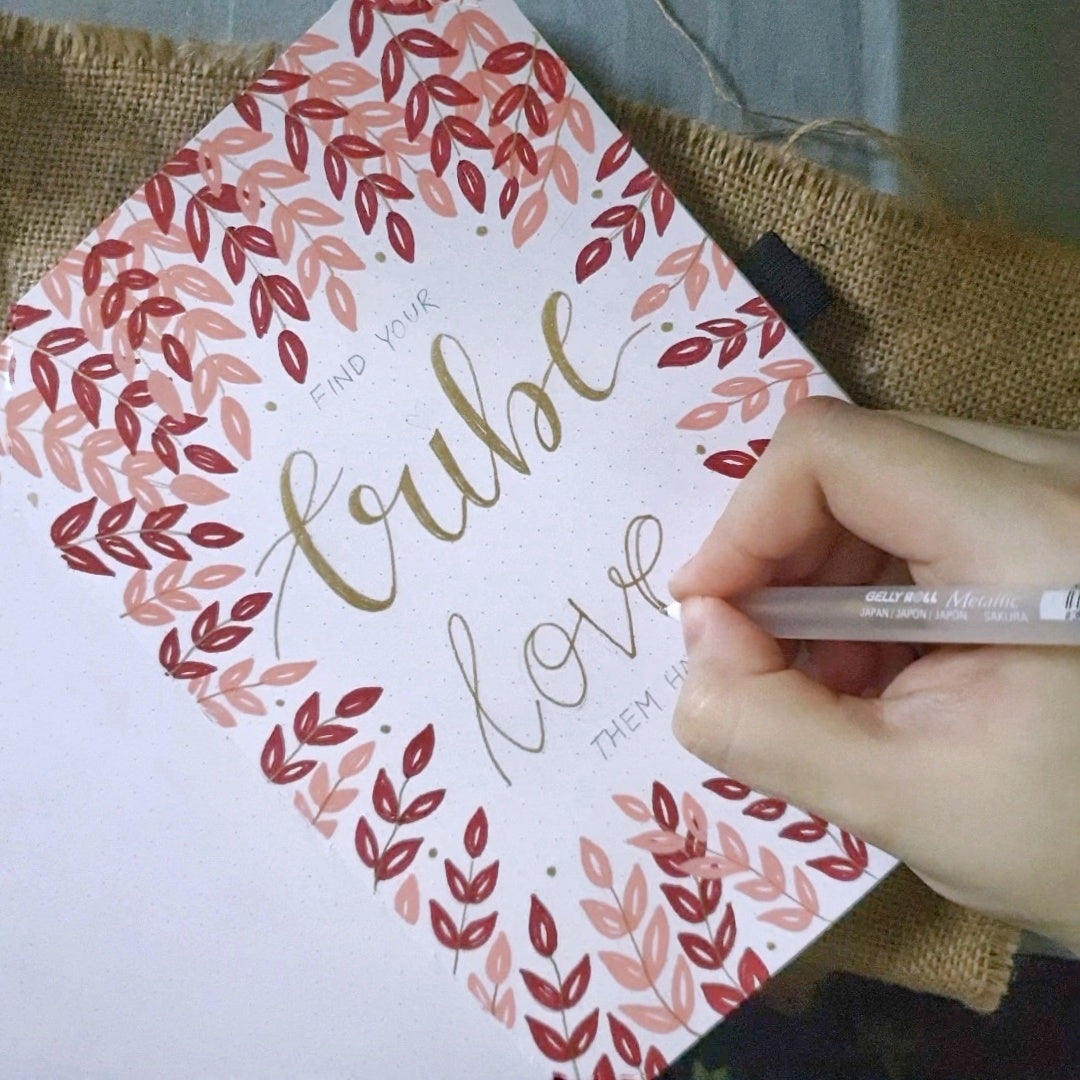 Lettering Leaves Tutorial