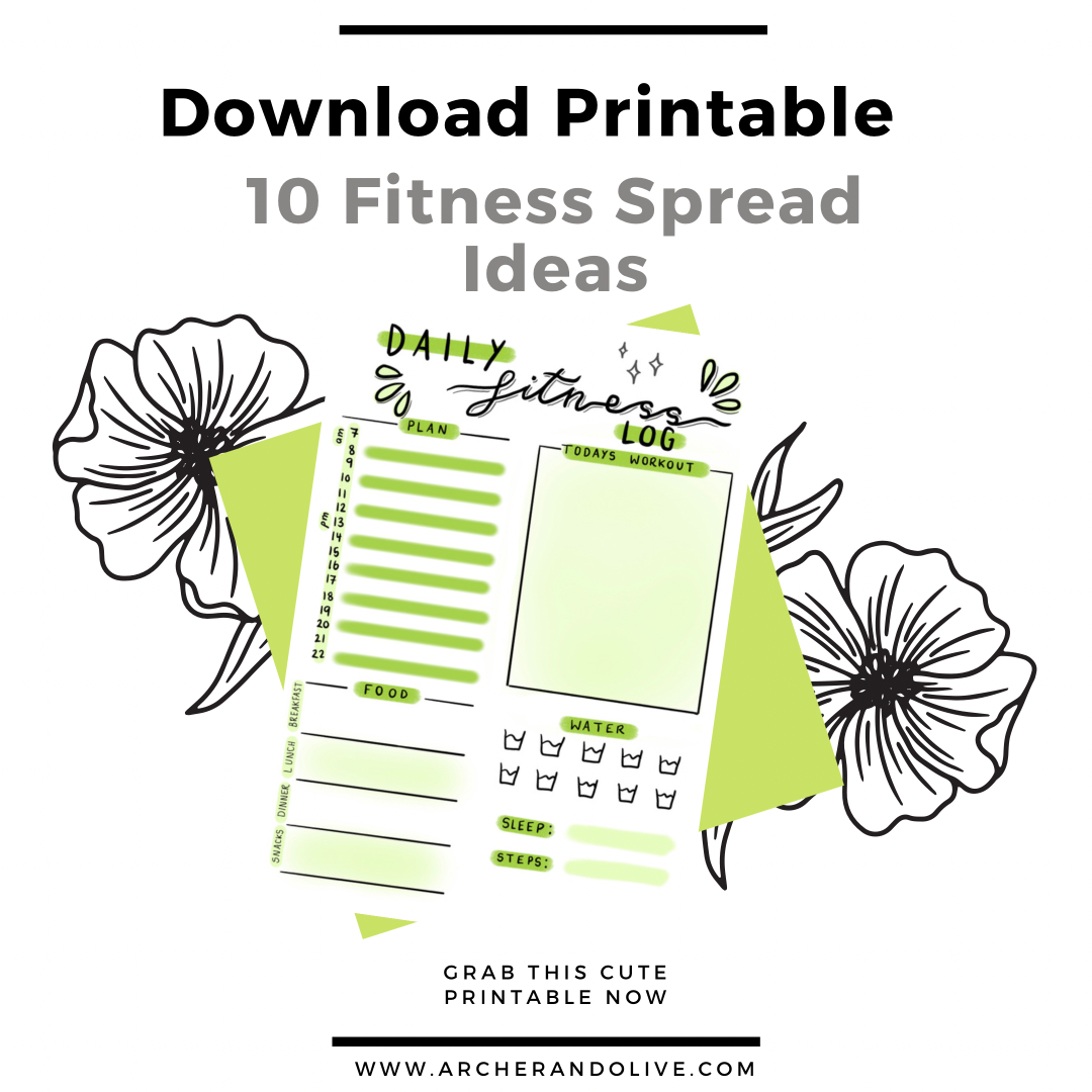 10 Fitness Spread Ideas For Your 2022 Bullet Journal