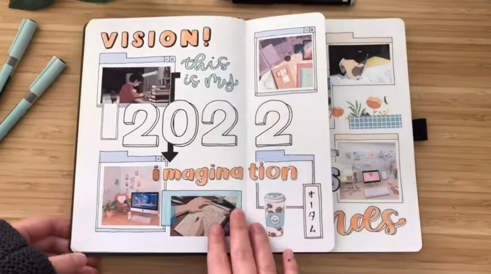 Make a Bullet Journal vision board with me!