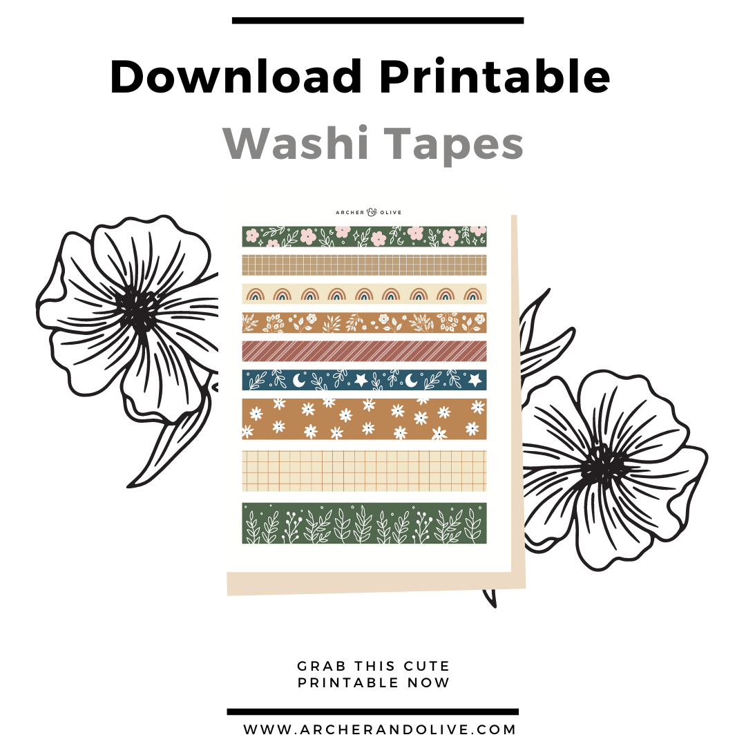 Washi Tape Printable