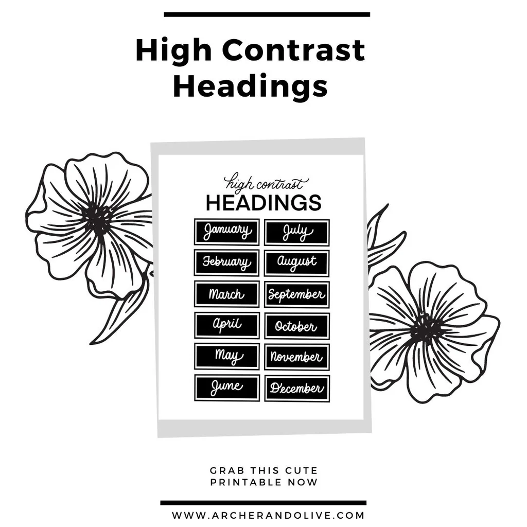 download for free - high contrast headers