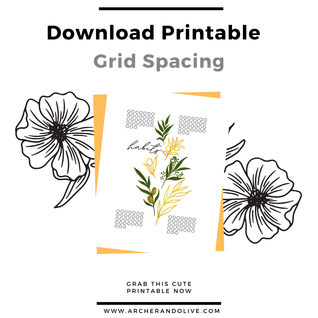 bullet journal habit tracker printable