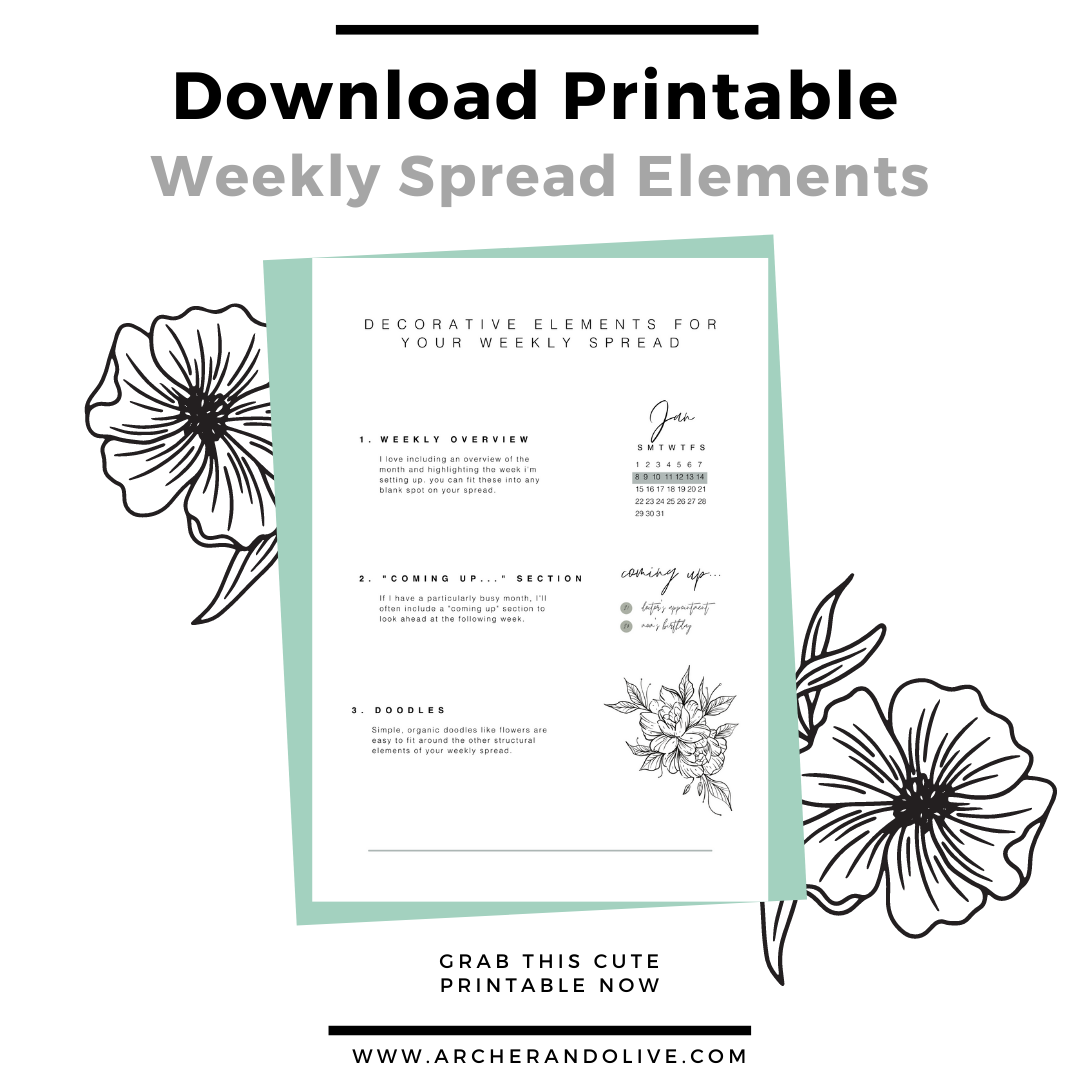 weekly printable