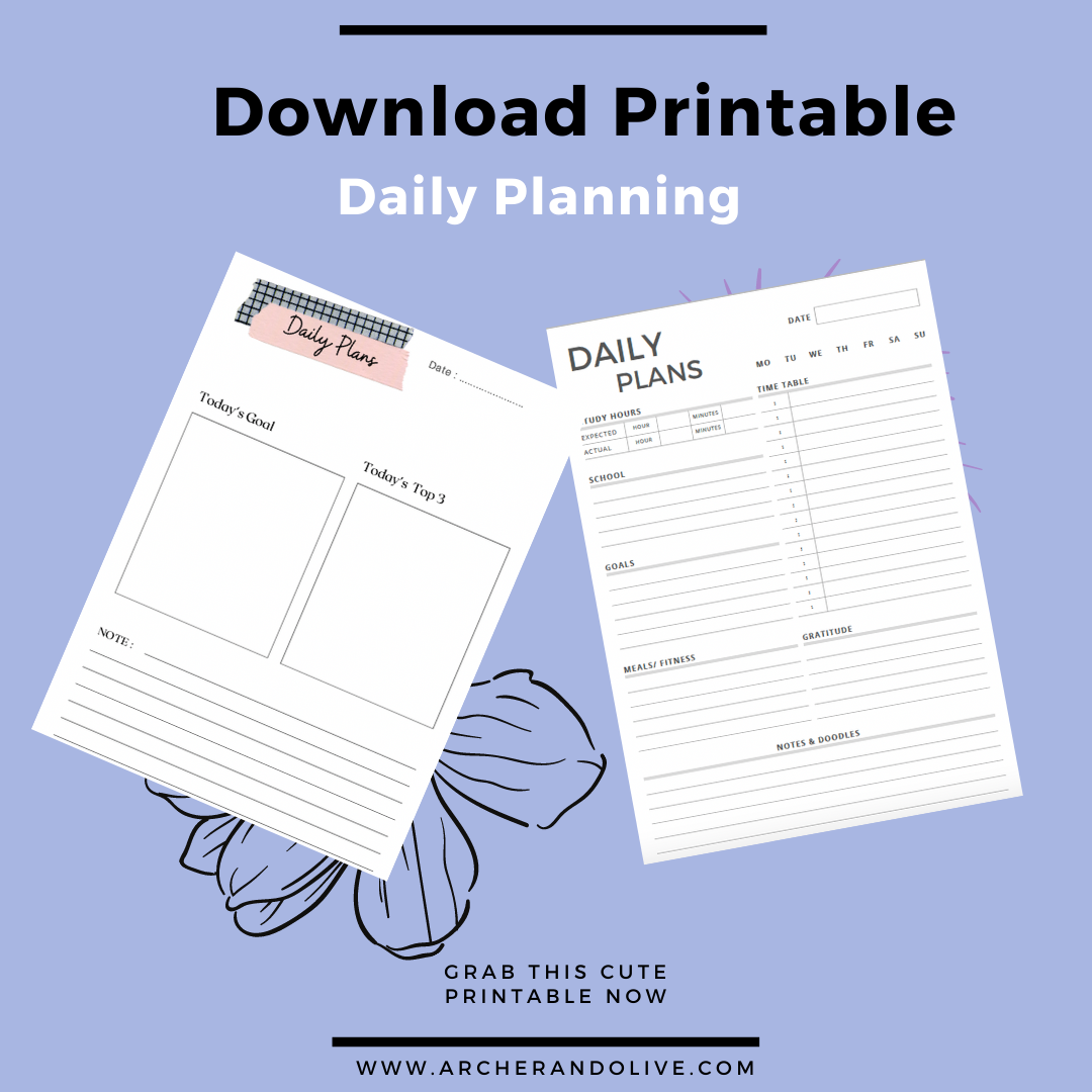 bullet journal dailies printable