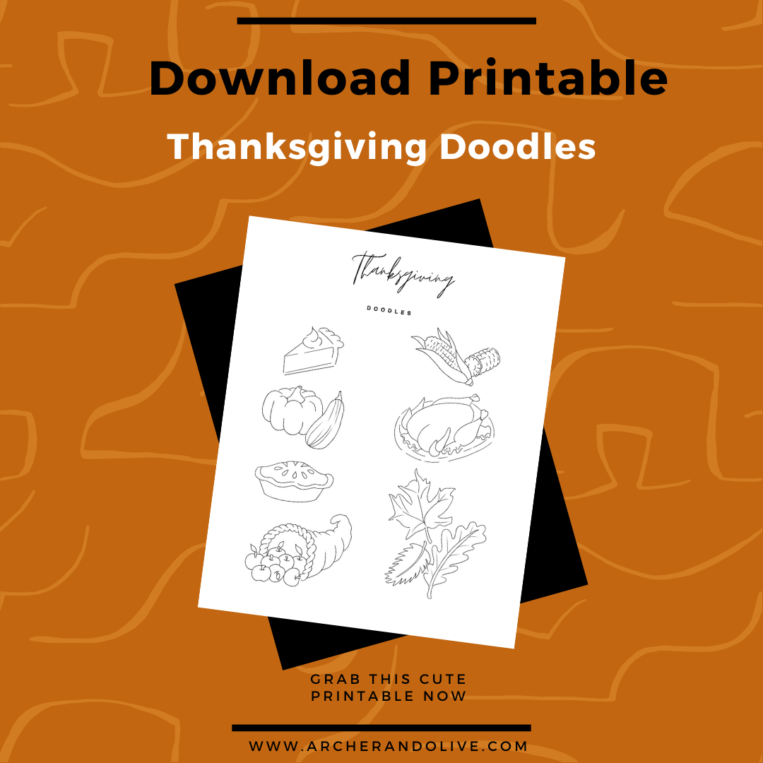 free thanksgiving doodle guide