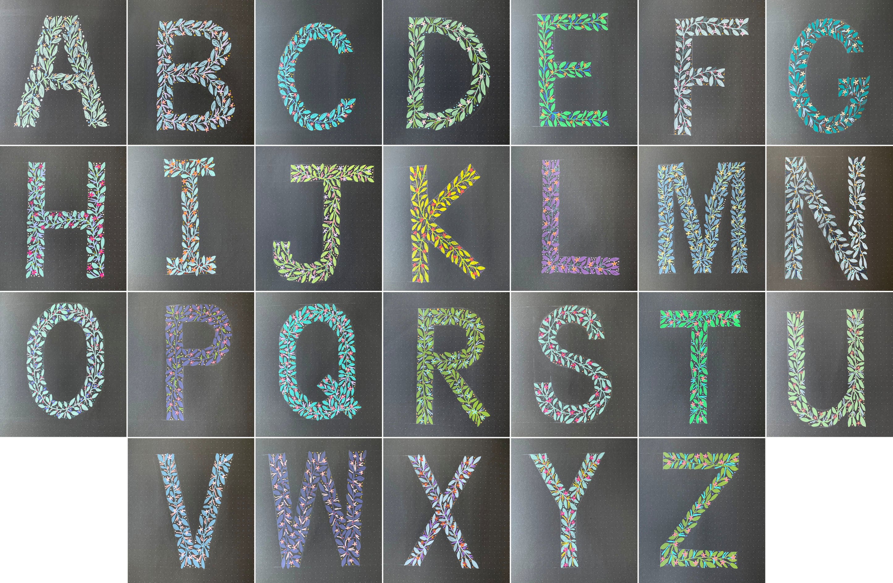 alphabet lettering