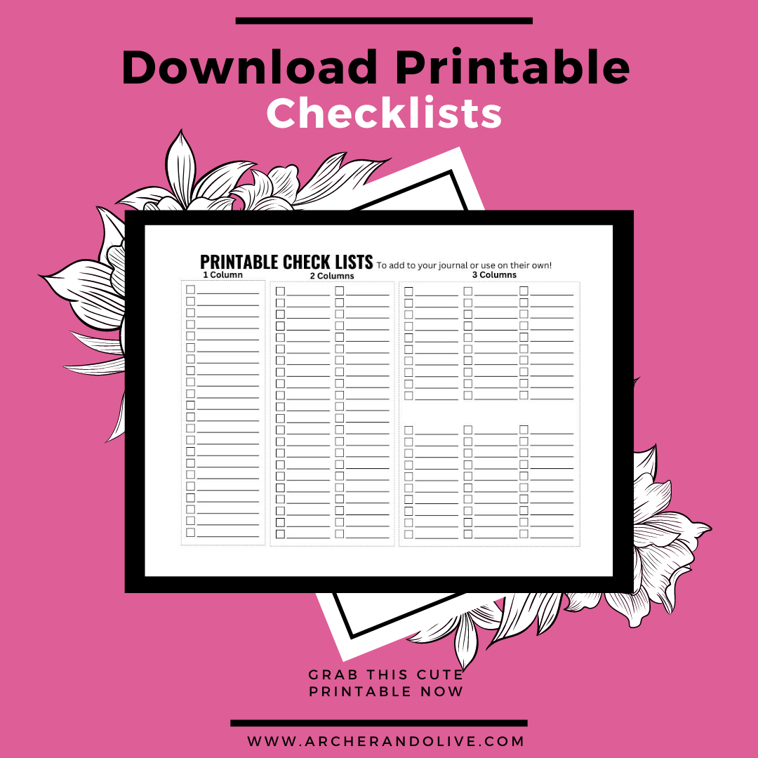 Checklist printable