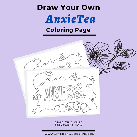 AnxieTea Coloring Page