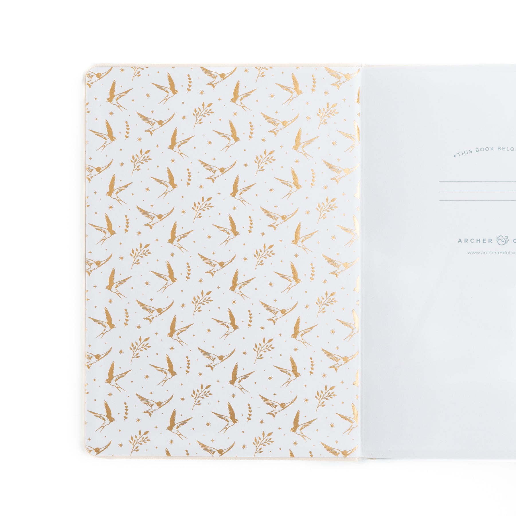 Swallows Notebook Inside Cover