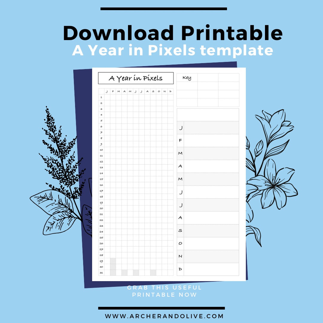 Link to printable year in pixels pdf