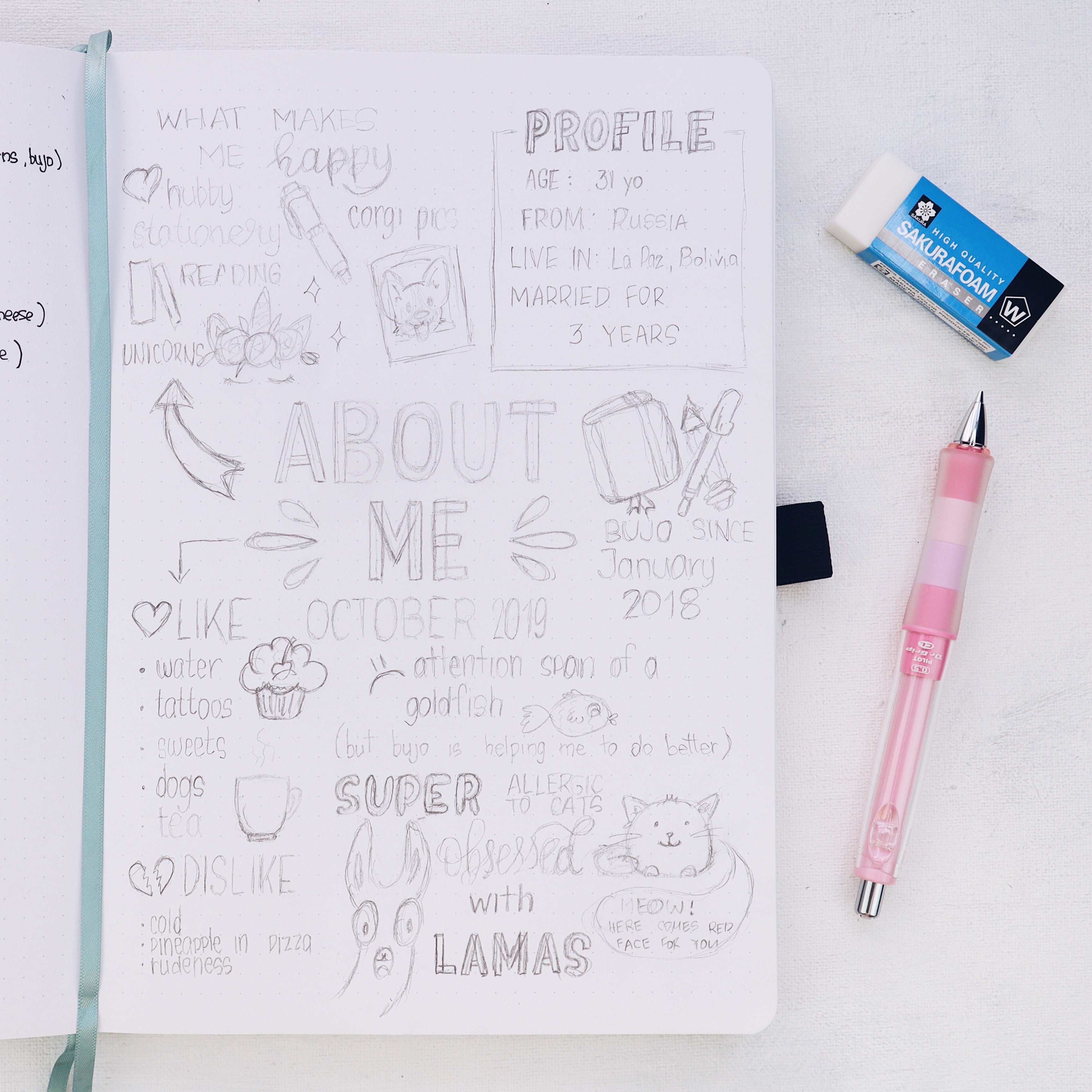 How To Create an About Me Page In Your Bullet Journal | Archer and Olive