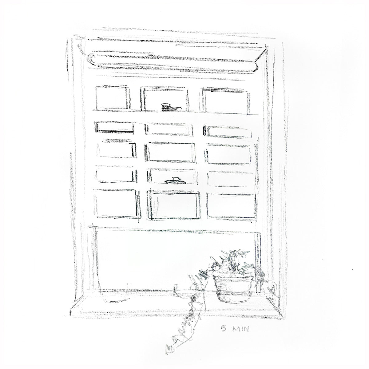 sketch of window