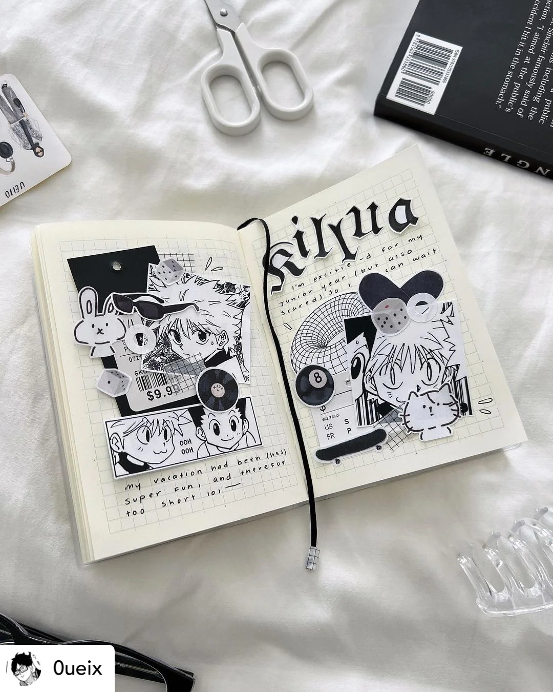 anime spread by 0ueix on Instagram