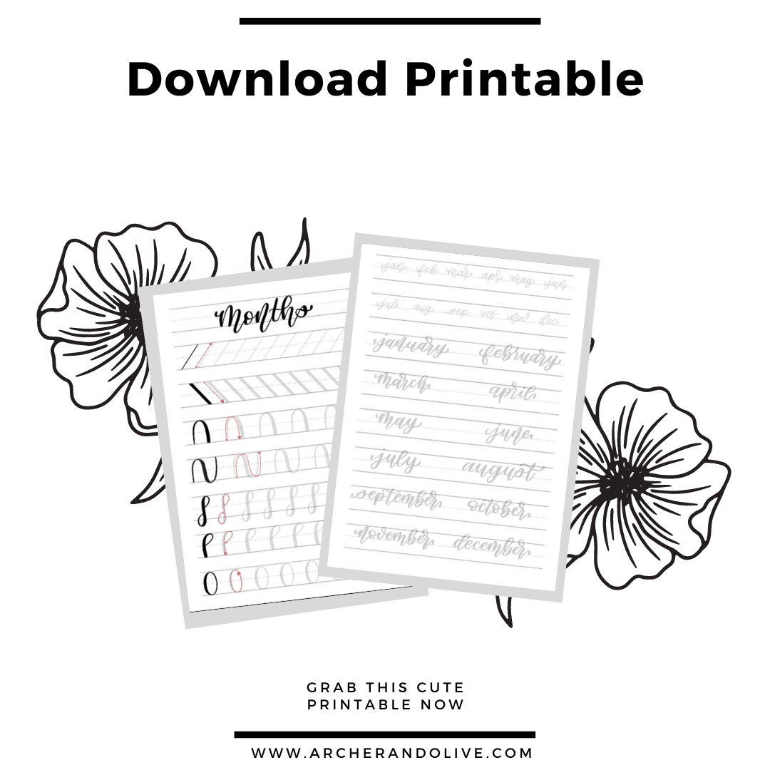 lettering printable