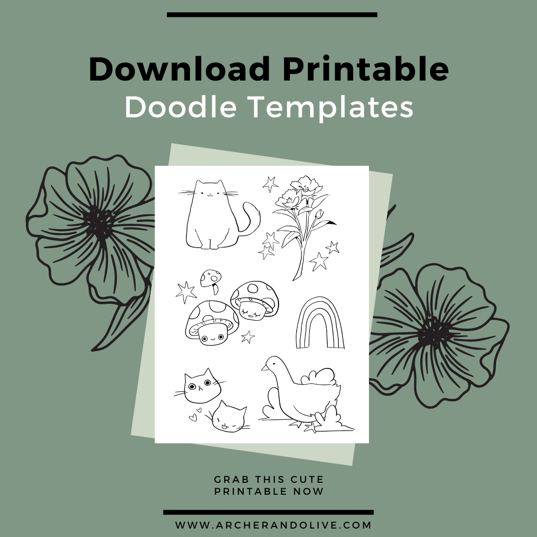 free doodle template printable