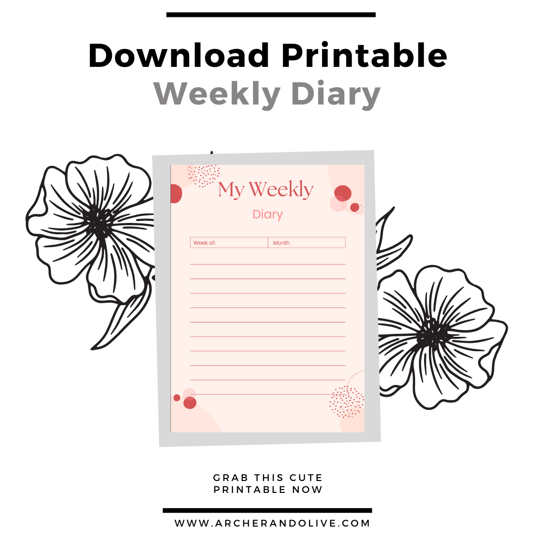 weekly spread printable 