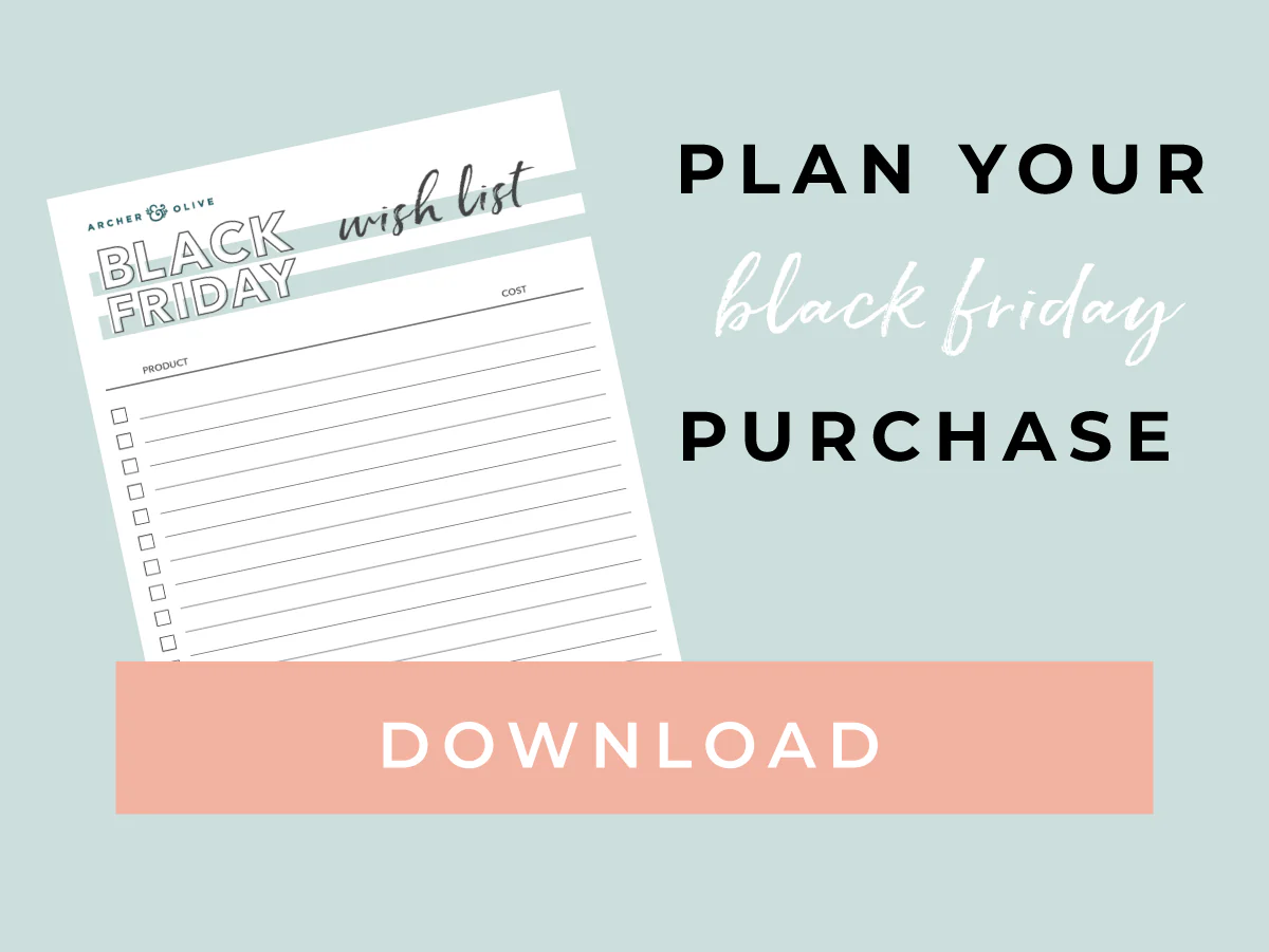 Black Friday printable