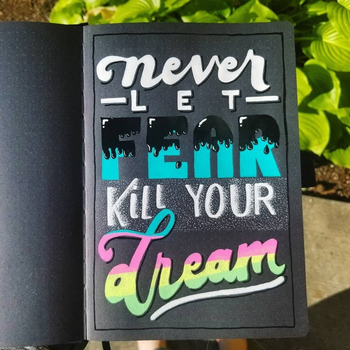 Blackout Book Lettering