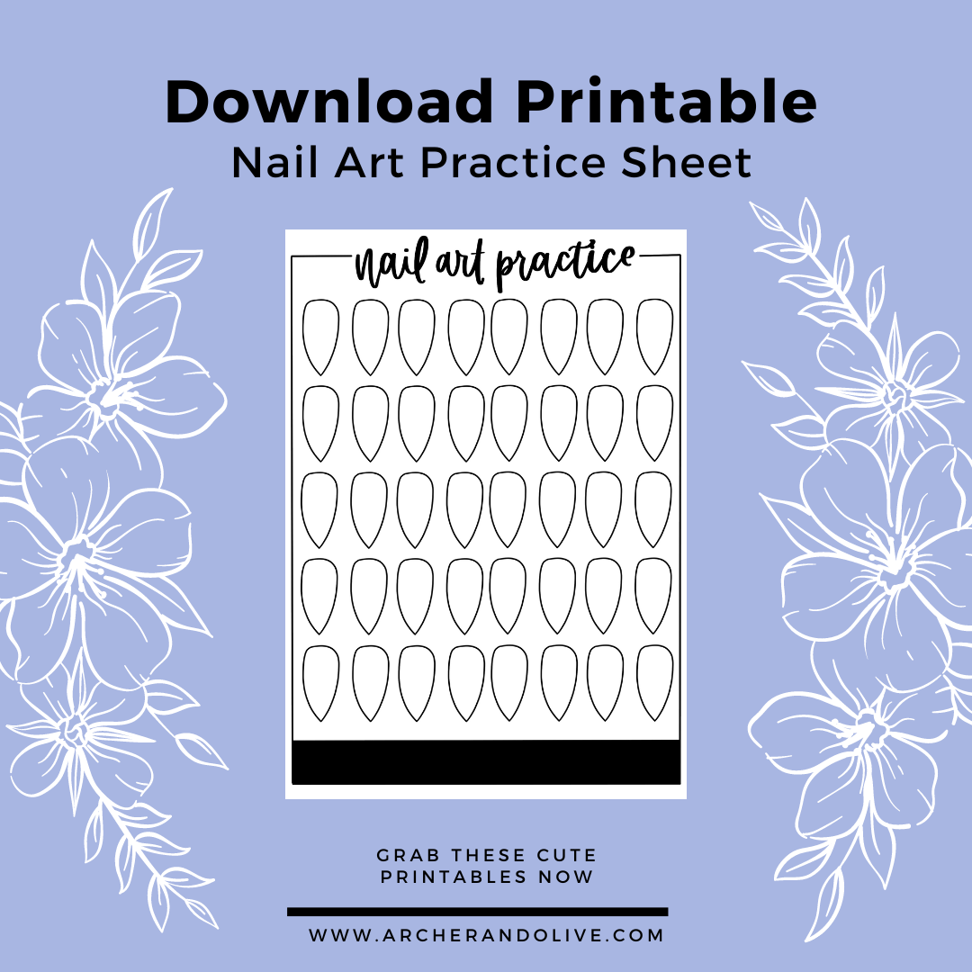 Nail art printable designs