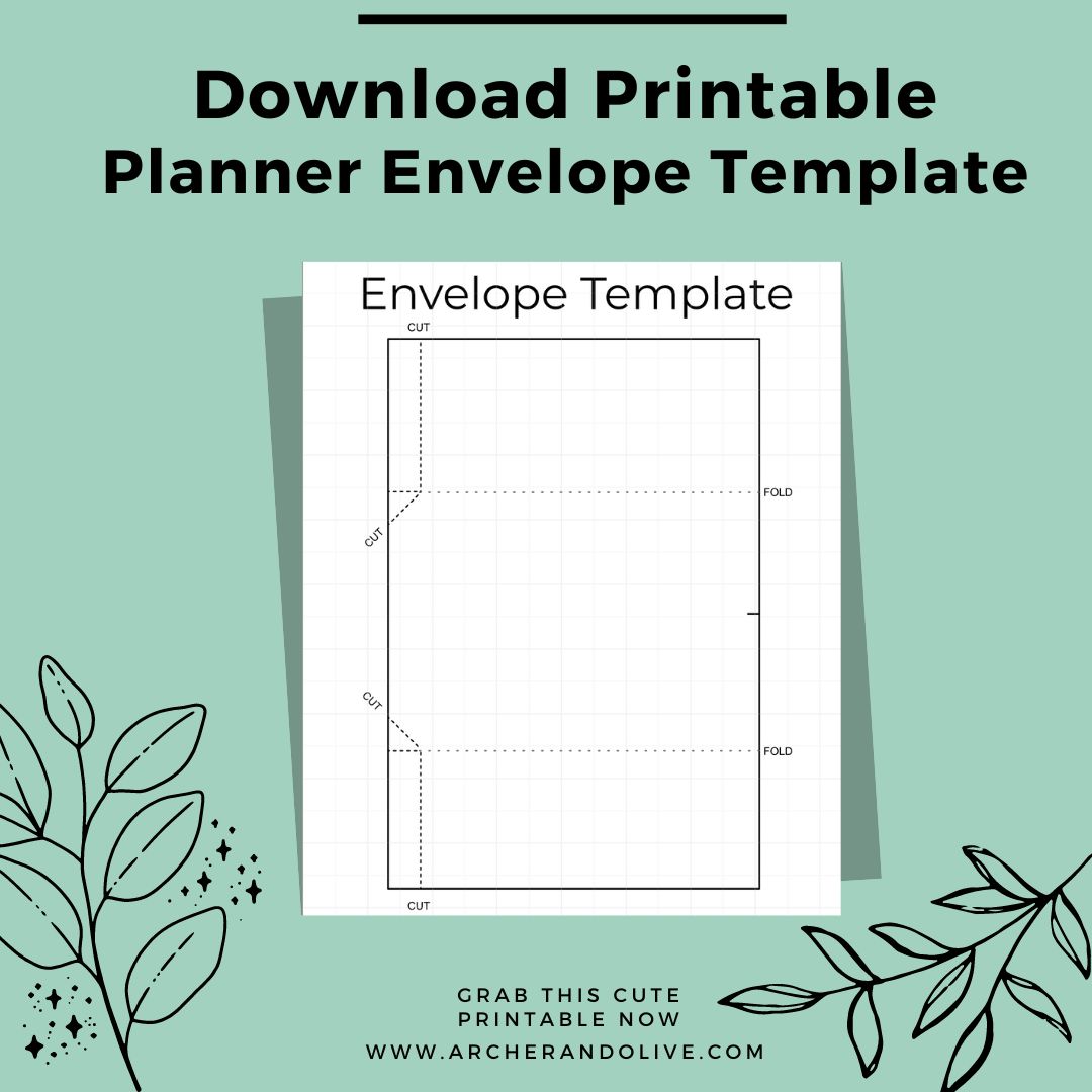 Envelope template printable