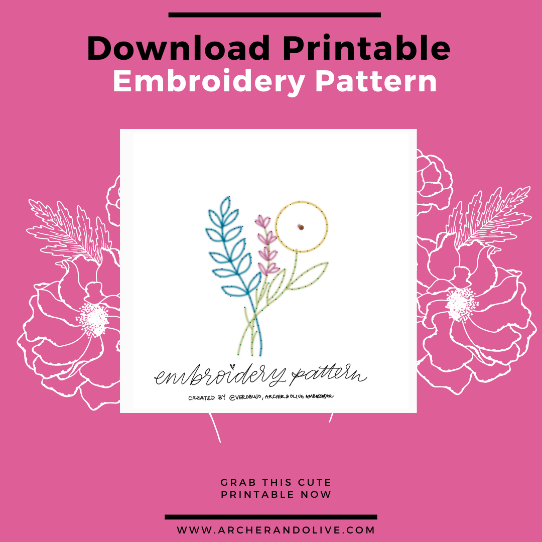 Free Embroidery Template