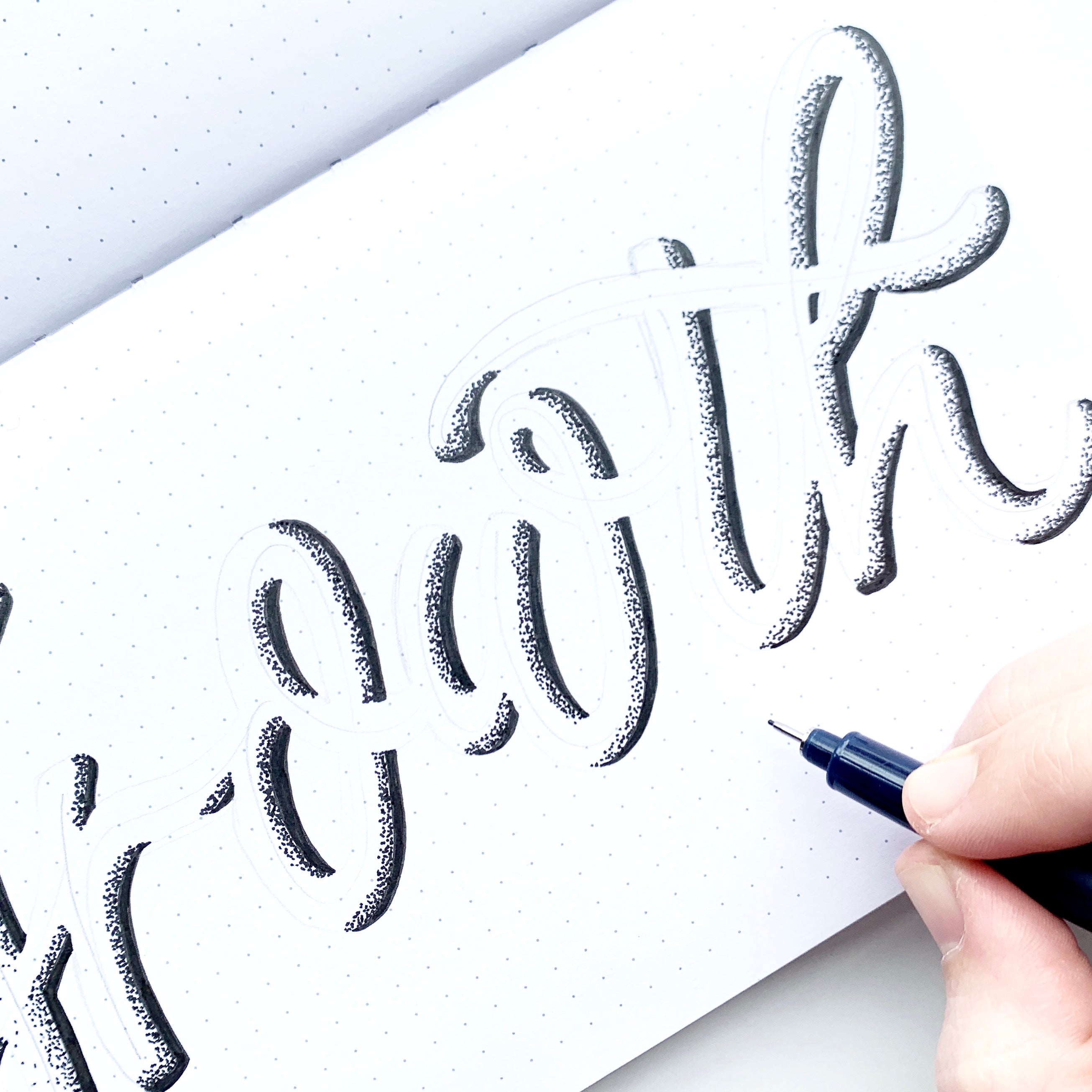 Hand lettering in your bullet journal with Adrienne from @studio80design