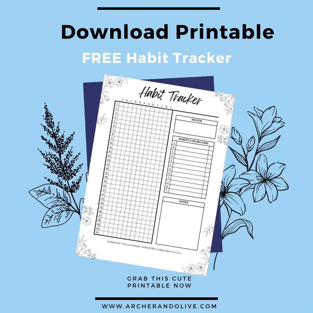 Habit Tracker Printable