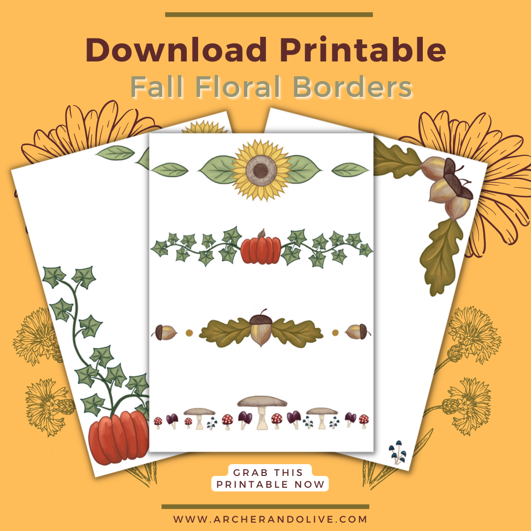 free border design printables