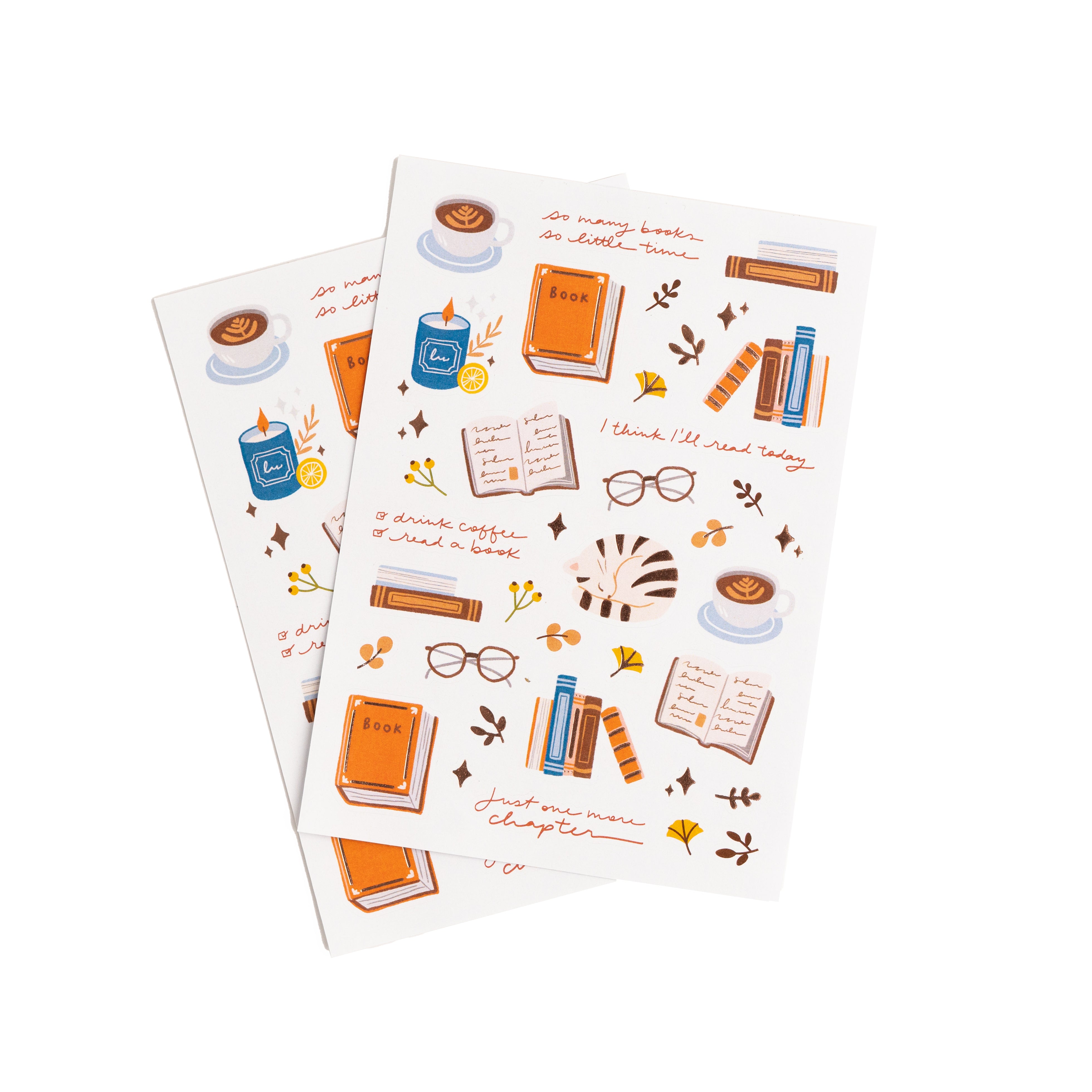 Archer and Olive Books & Coffee Stickers