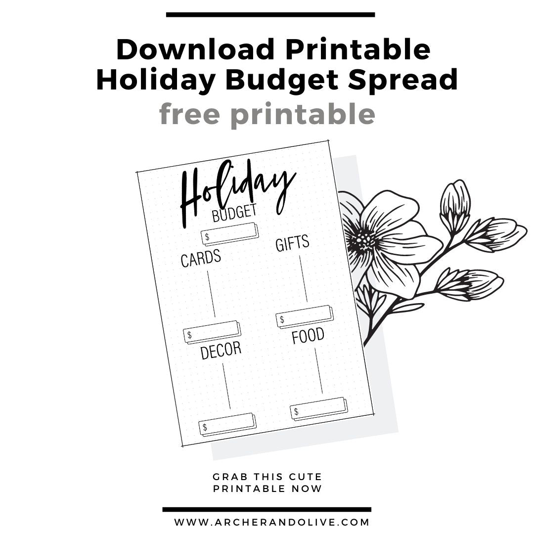 holiday printable spreads