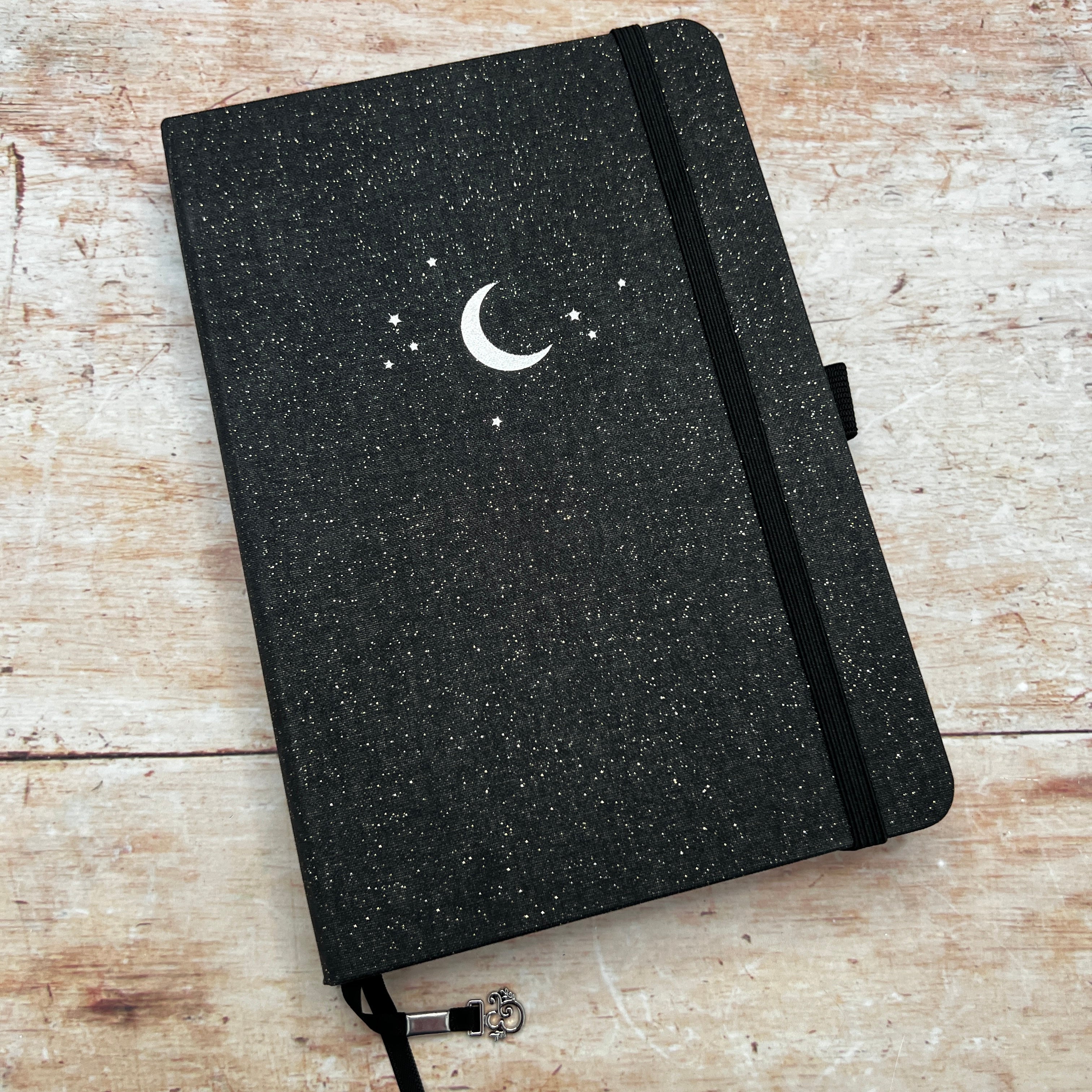 A5 black covered journal