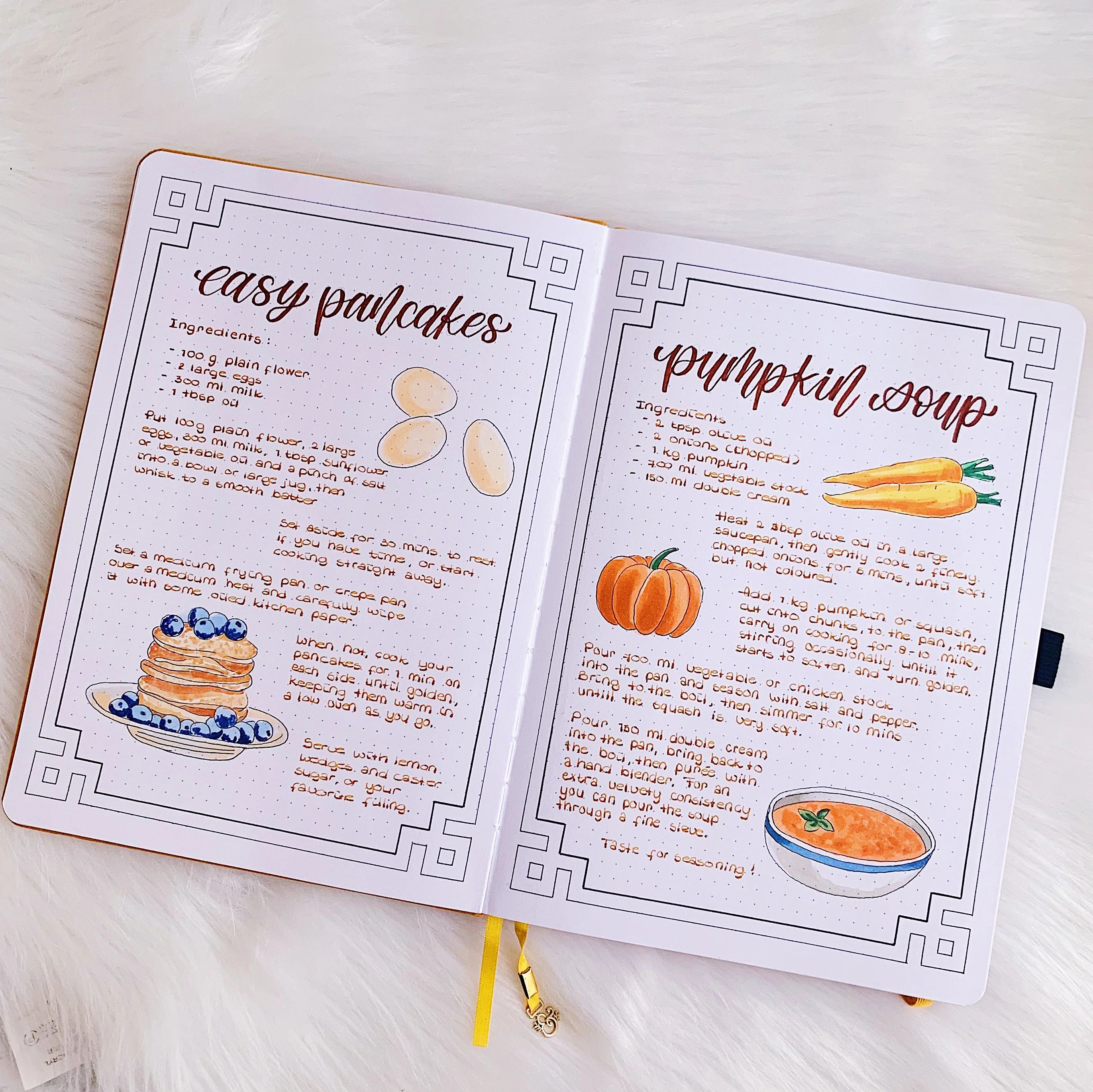 Recipe Journal Inspo + FREE Fruits & Veggies Printable