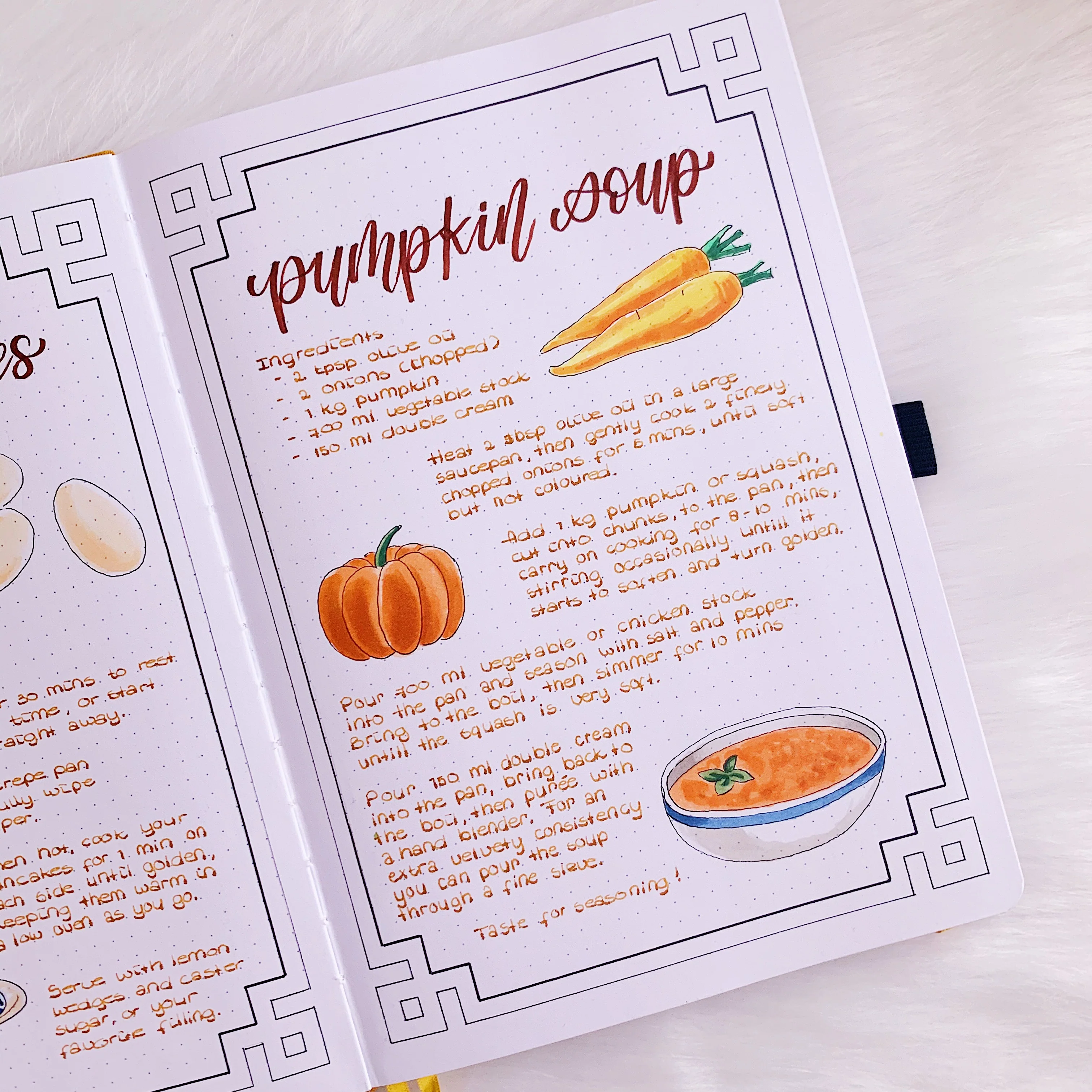 Recipe Journal Inspo + FREE Fruits & Veggies Printable