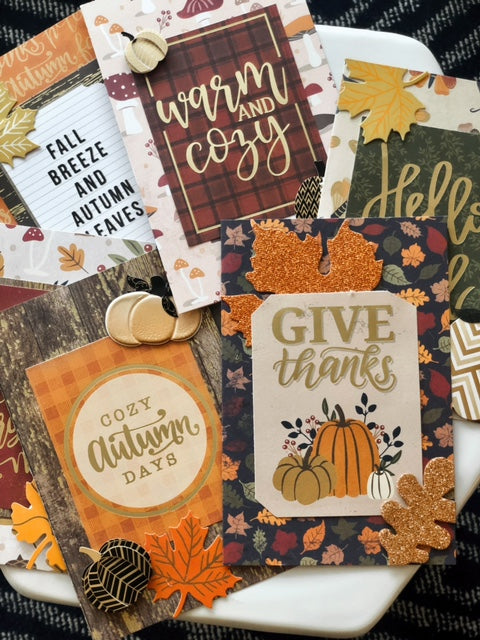 fall card making