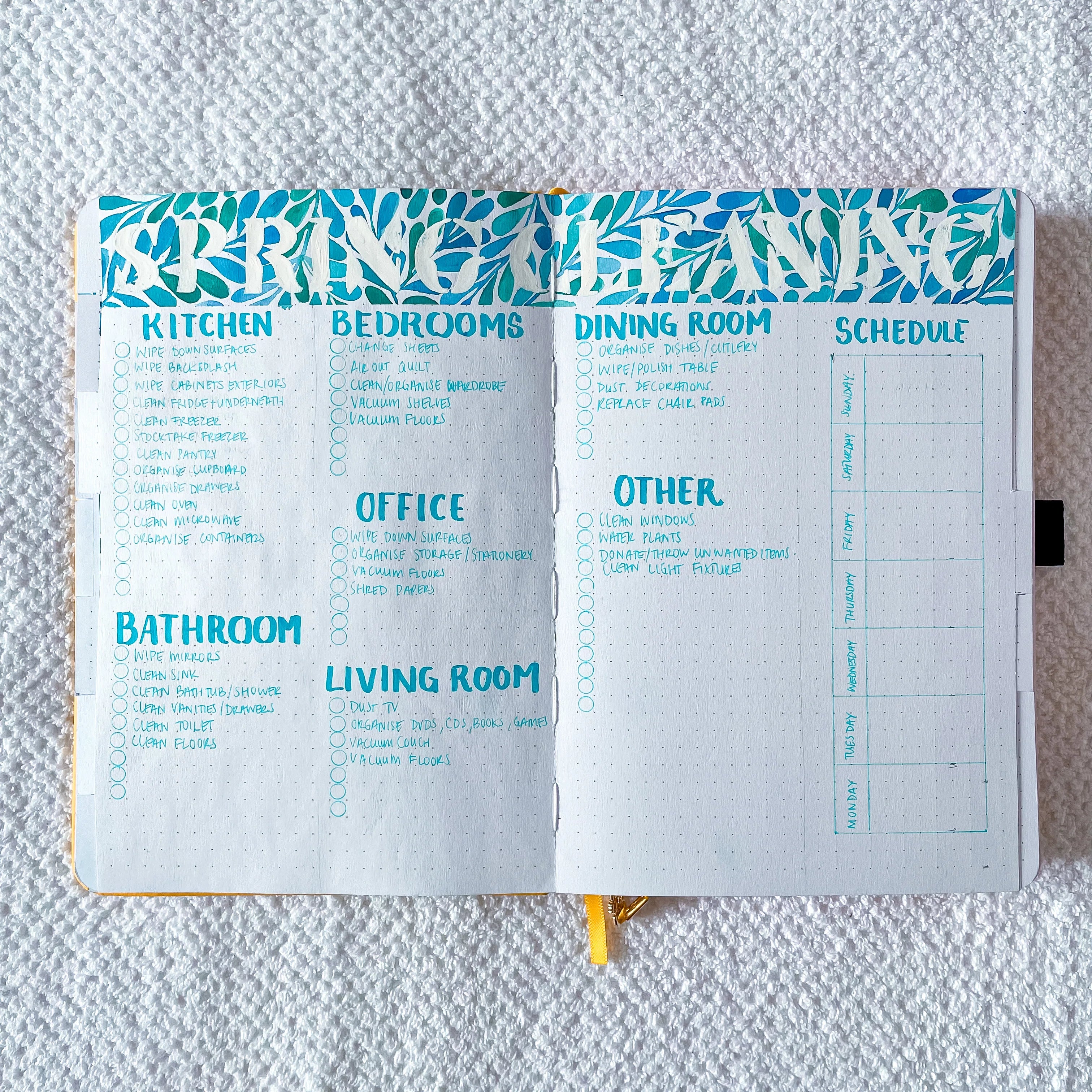 Spring Cleaning Tracker