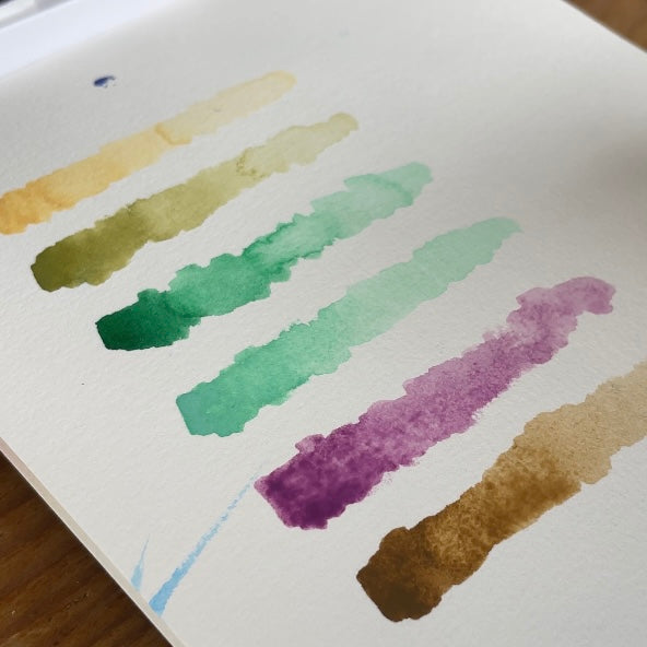 Watercolor swatches