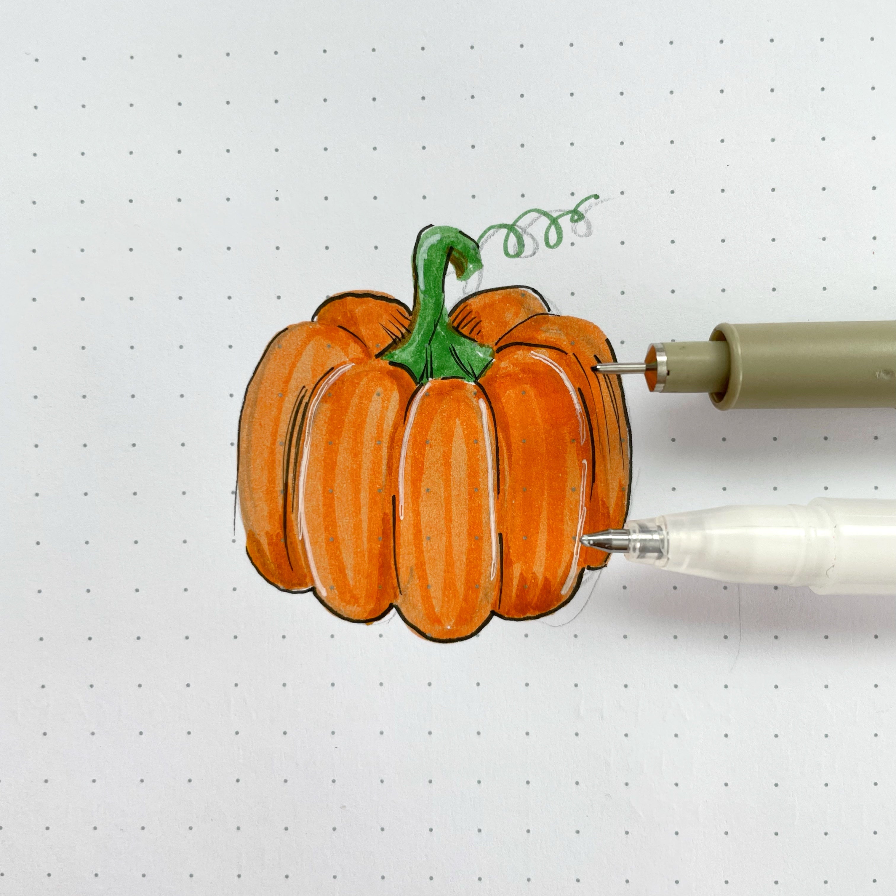 outline pumpkin
