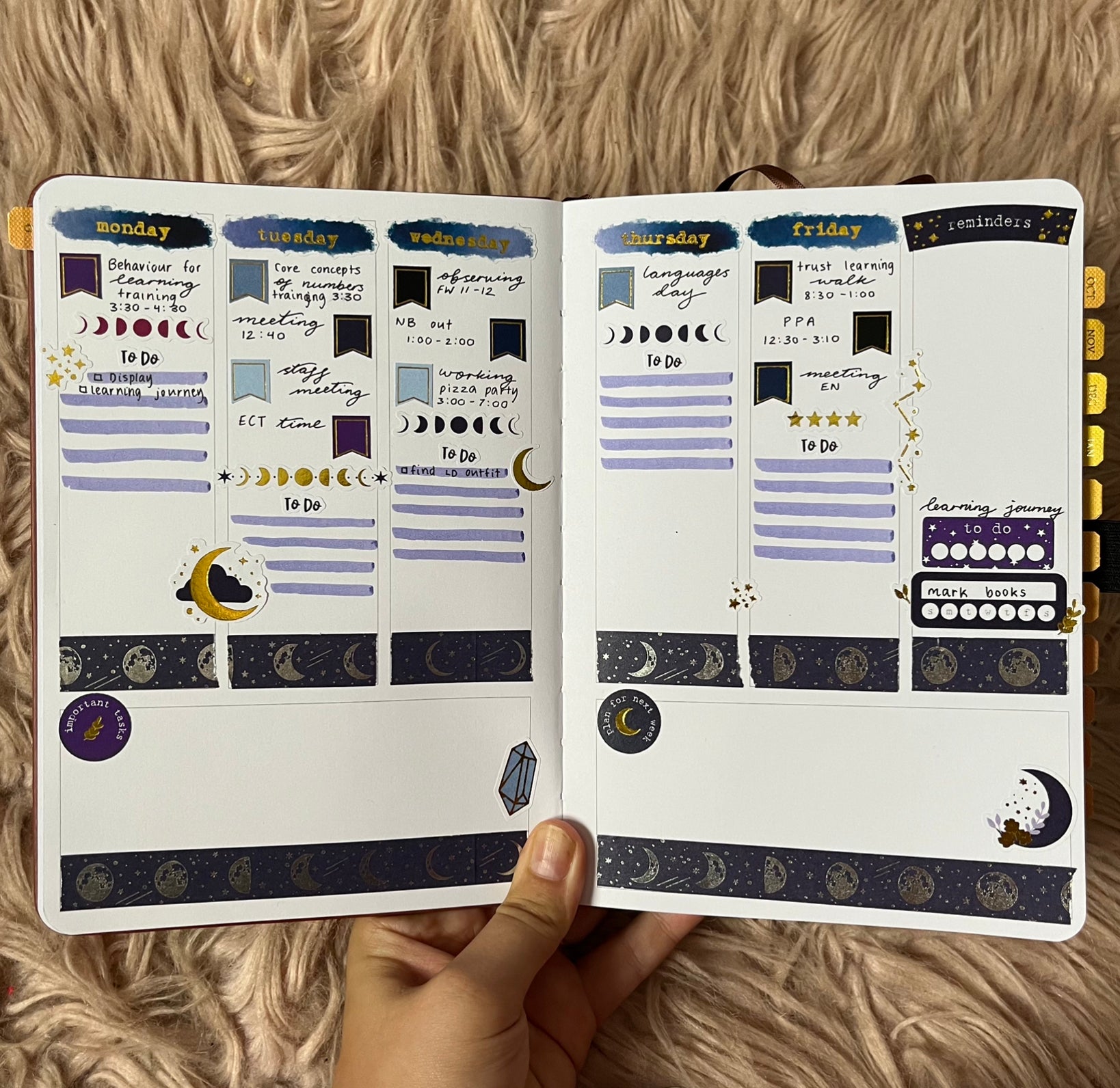 finish weekly spread