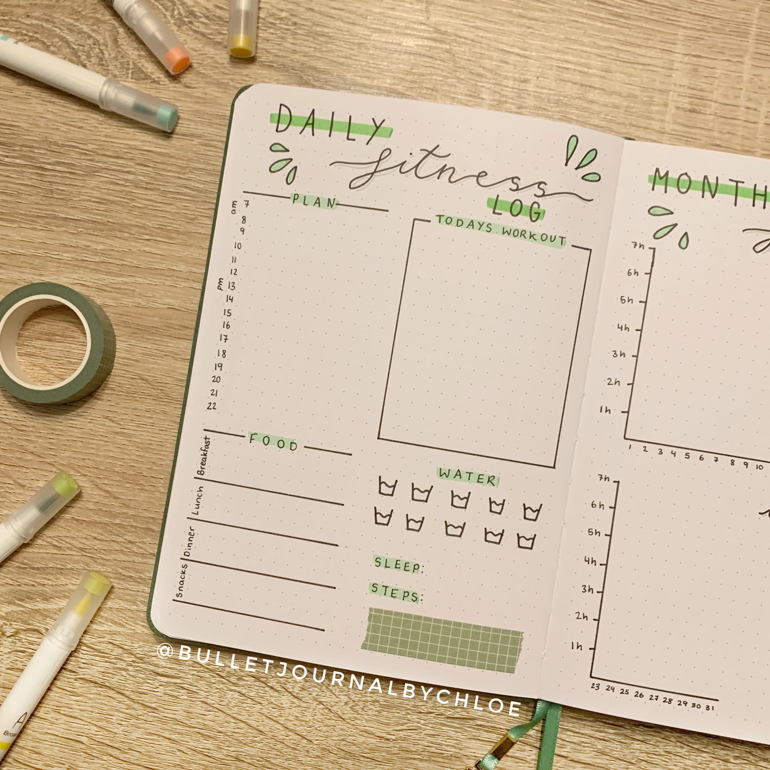 10 Fitness Spread Ideas For Your 2022 Bullet Journal