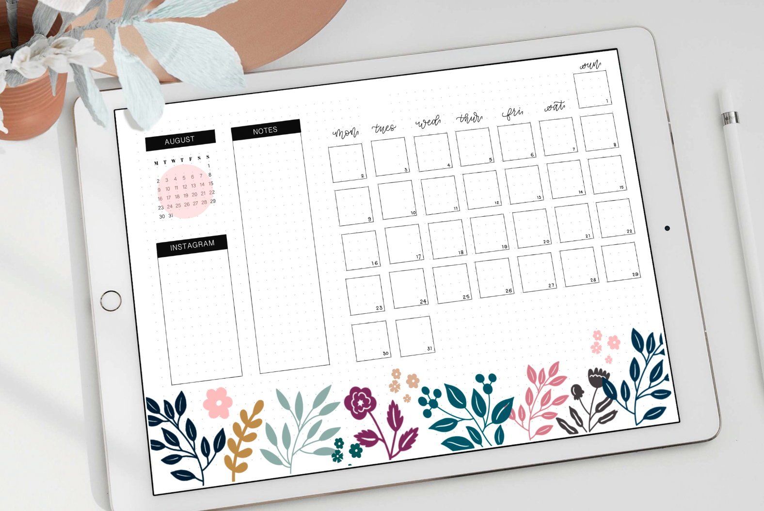 Bullet Journal Templates PSD Design For Free Download