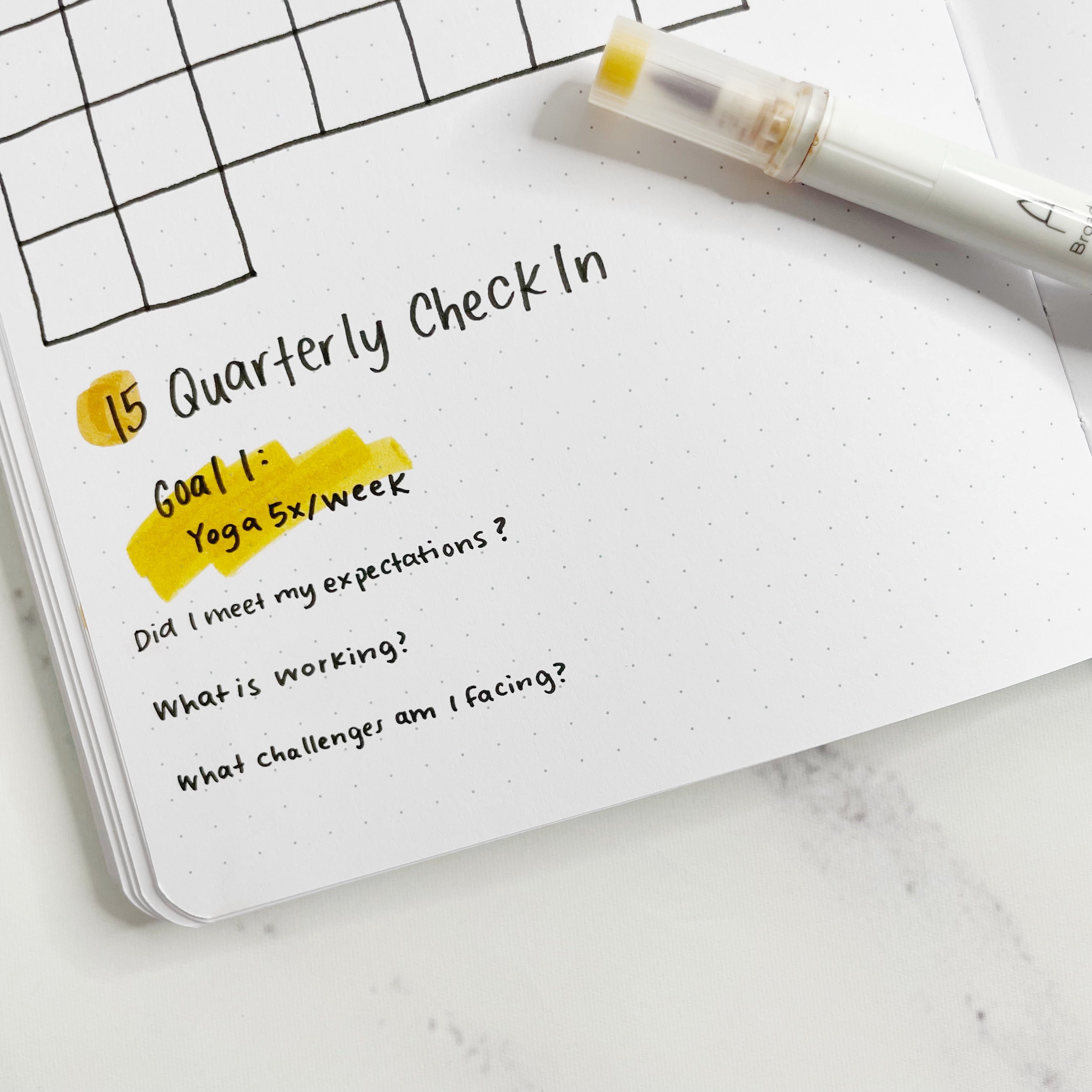 Quarterly Goals Check In With Questions